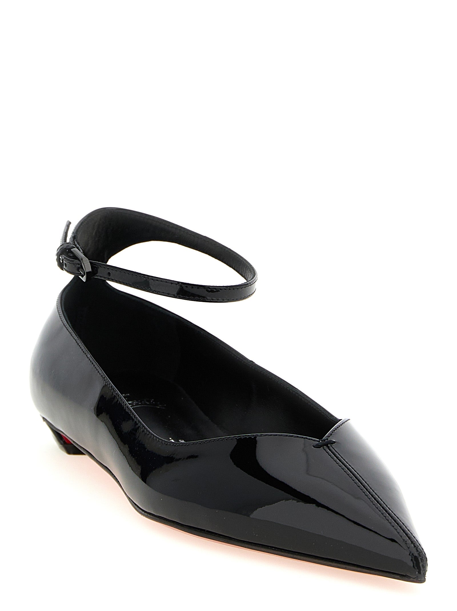 Christian Louboutin Black Calfskin Ballet Flats Christian Louboutin