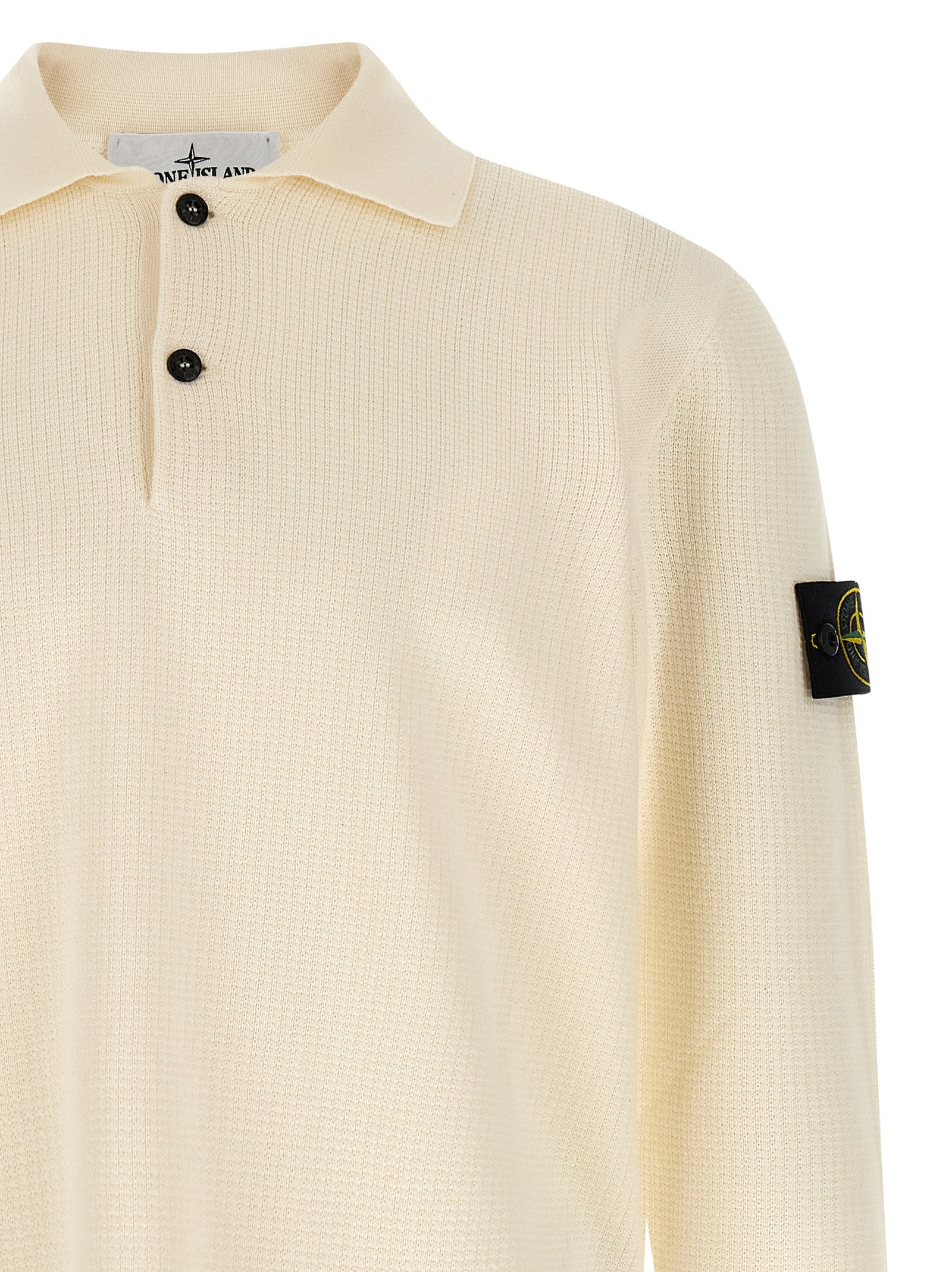 Stone Island Beige Cotton Polo Shirt Stone Island