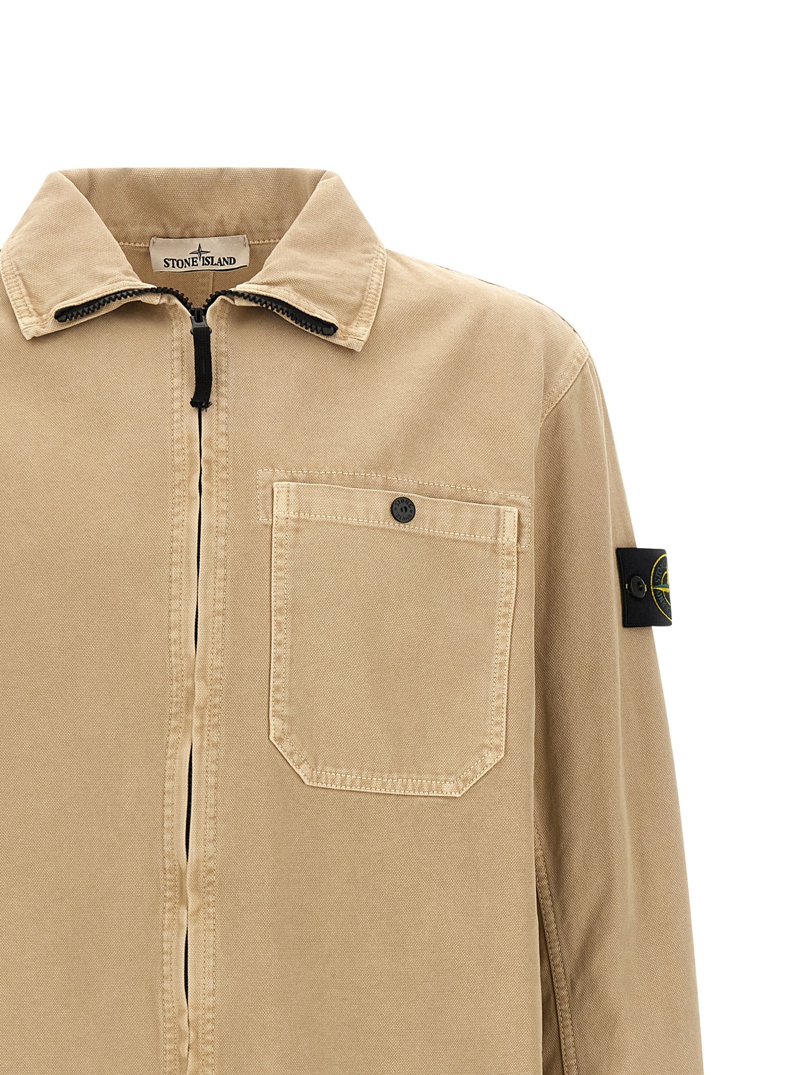 Stone Island Beige Cotton Blouse Stone Island