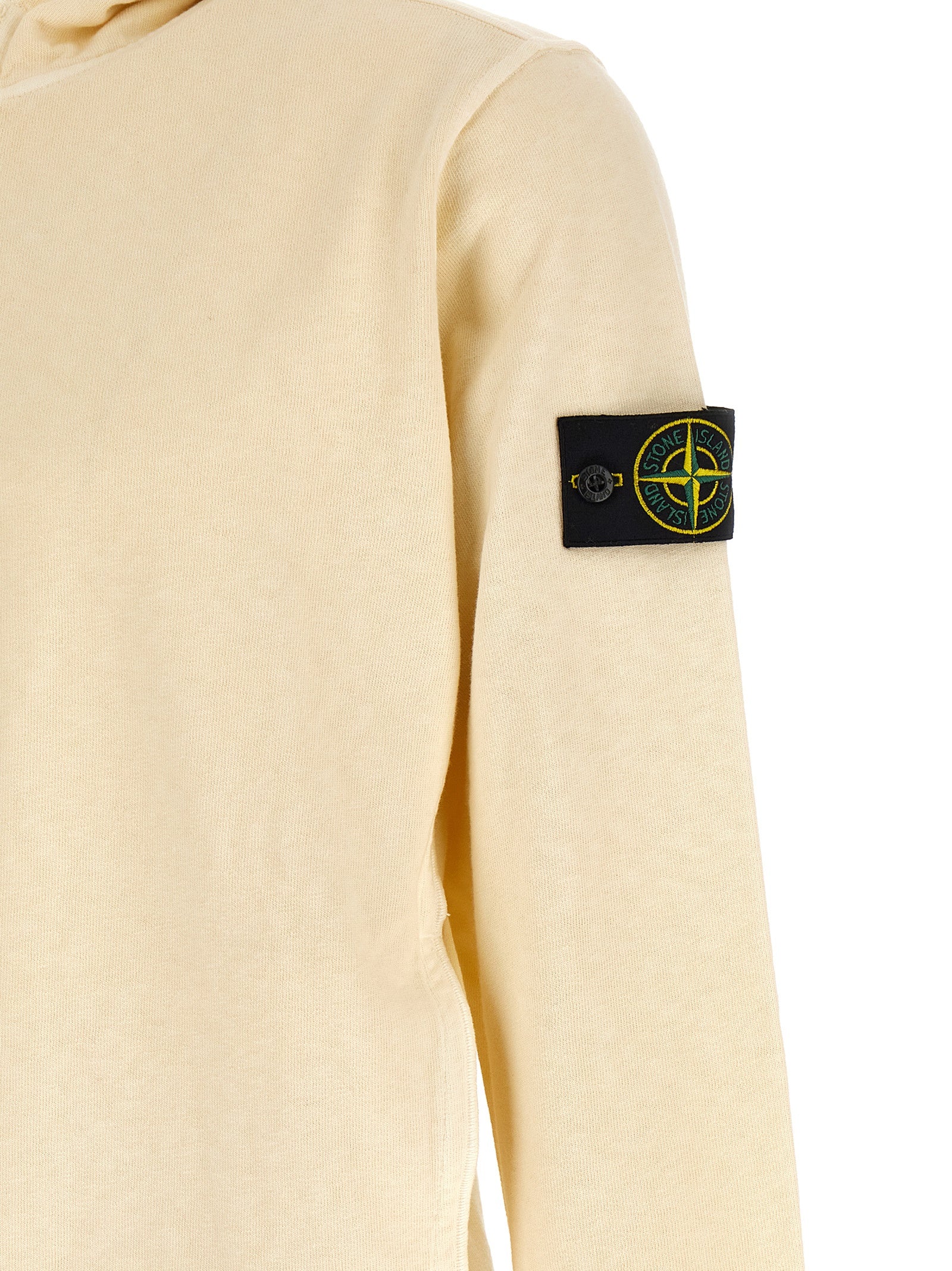 Stone Island Beige Cotton Sweatshirt Stone Island