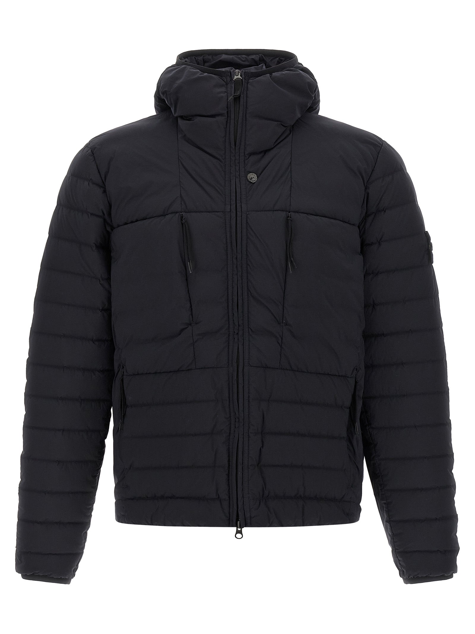 Stone Island Blue Polyamide Full-Length Jacket Stone Island