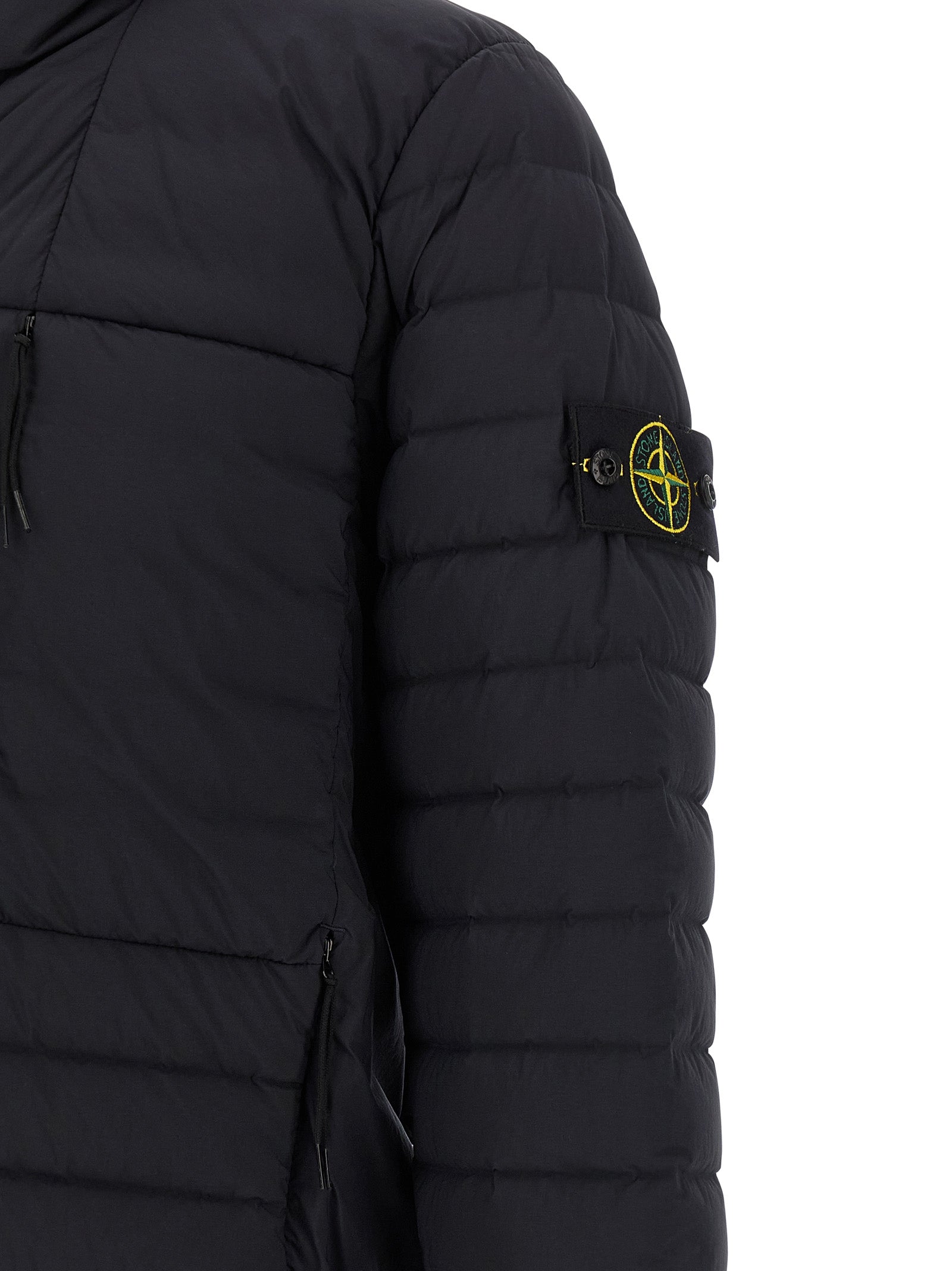 Stone Island Blue Polyamide Full-Length Jacket Stone Island