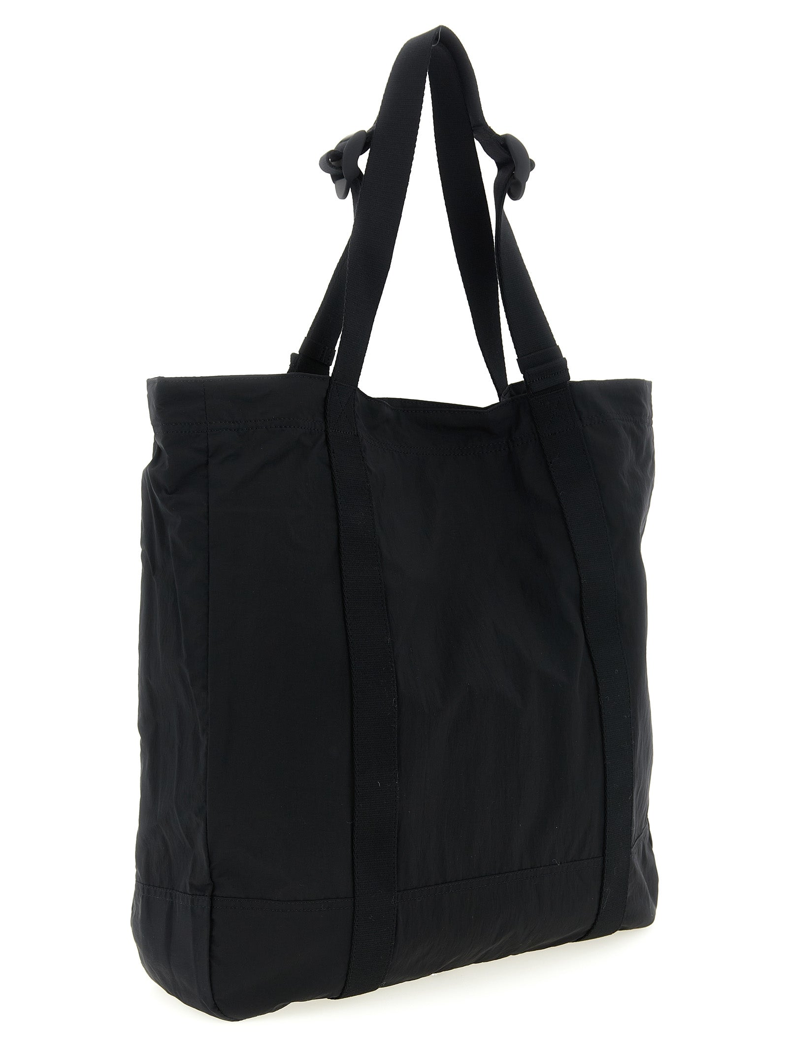 Stone Island Black Polyamide Tote Bag Stone Island