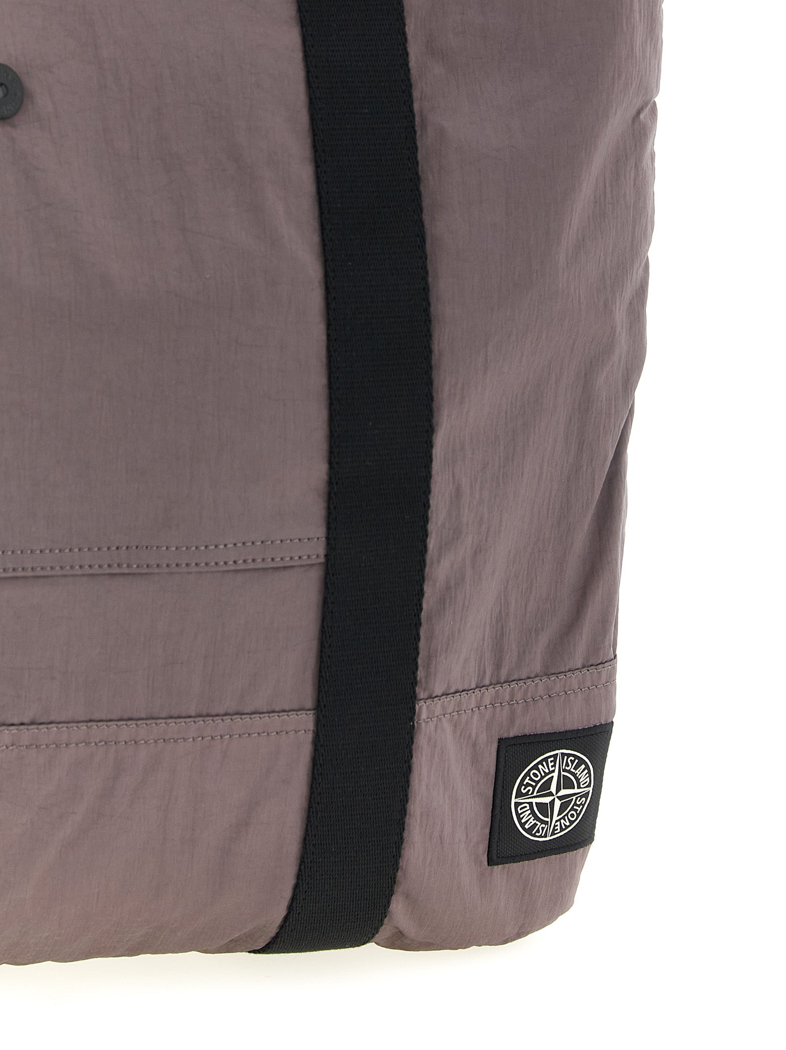 Stone Island Purple Polyamide Tote Bag Stone Island