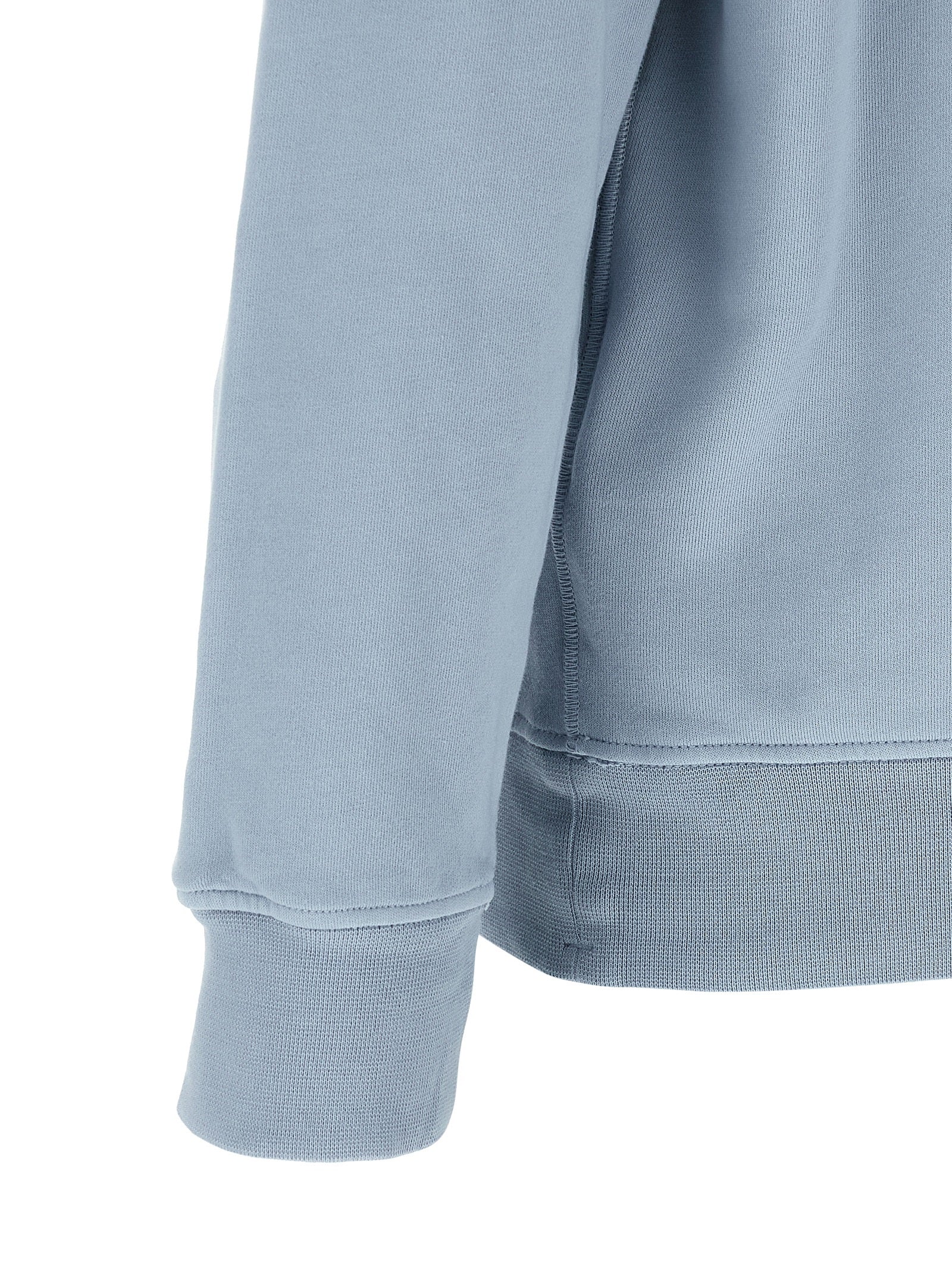 Stone Island Blue Cotton Sweatshirt Stone Island