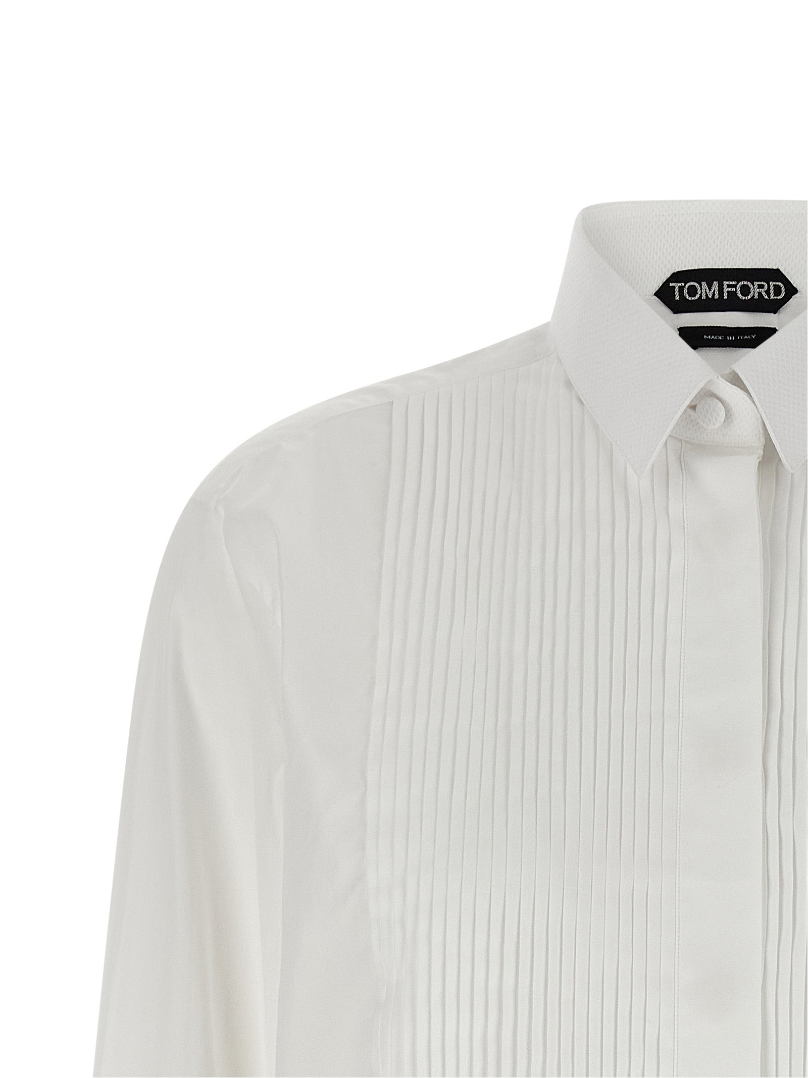 Tom Ford White Cotton Blouse Tom Ford