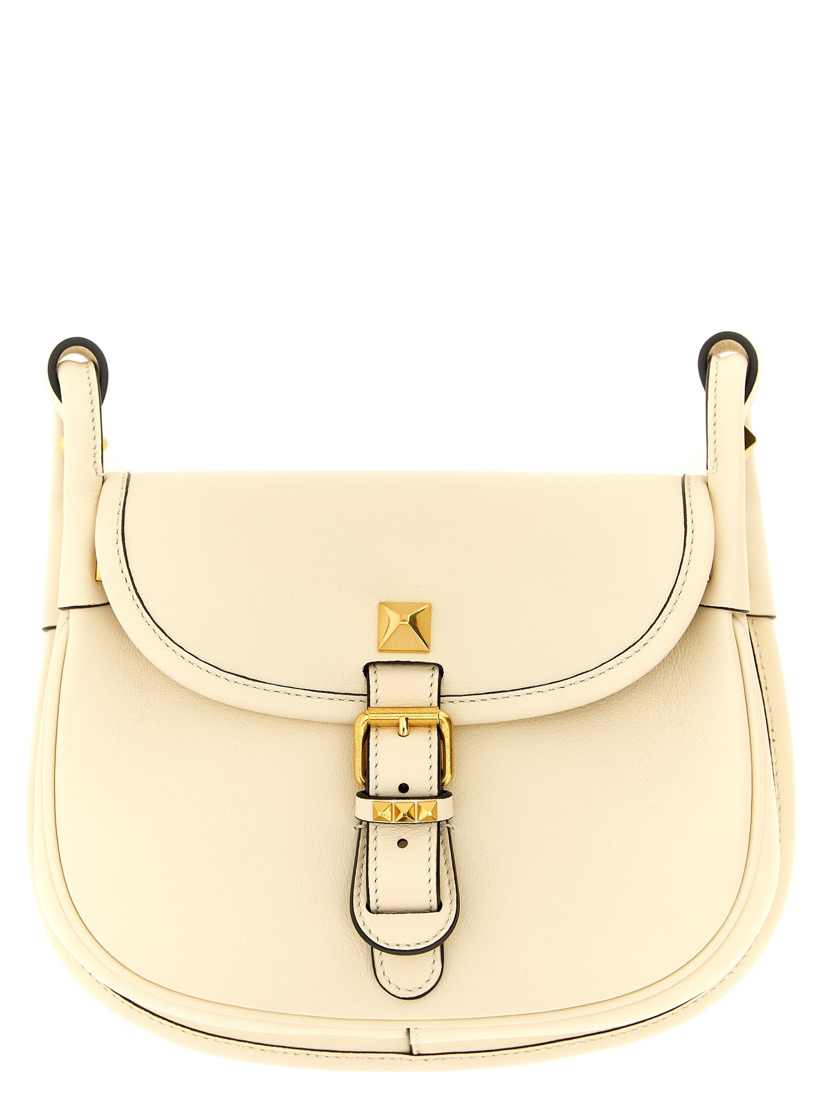 Valentino Garavani White Calfskin Shoulder Bag Valentino Garavani