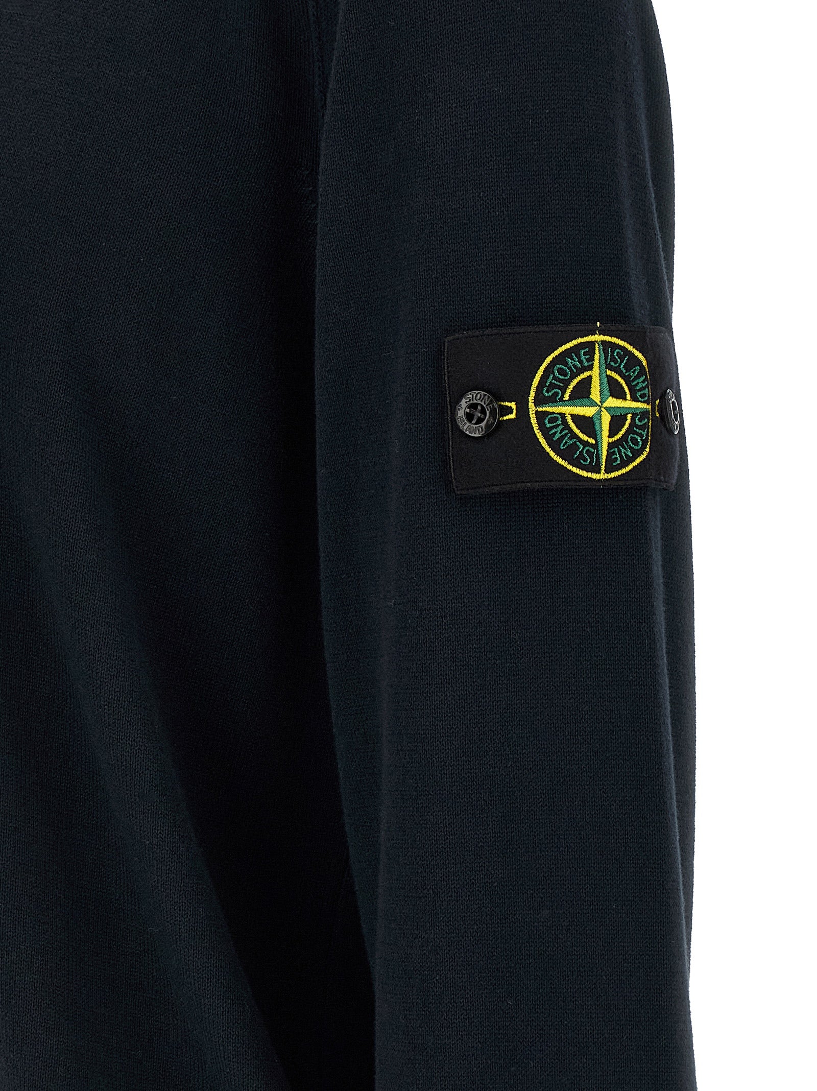 Stone Island Blue Cotton Cardigan Stone Island