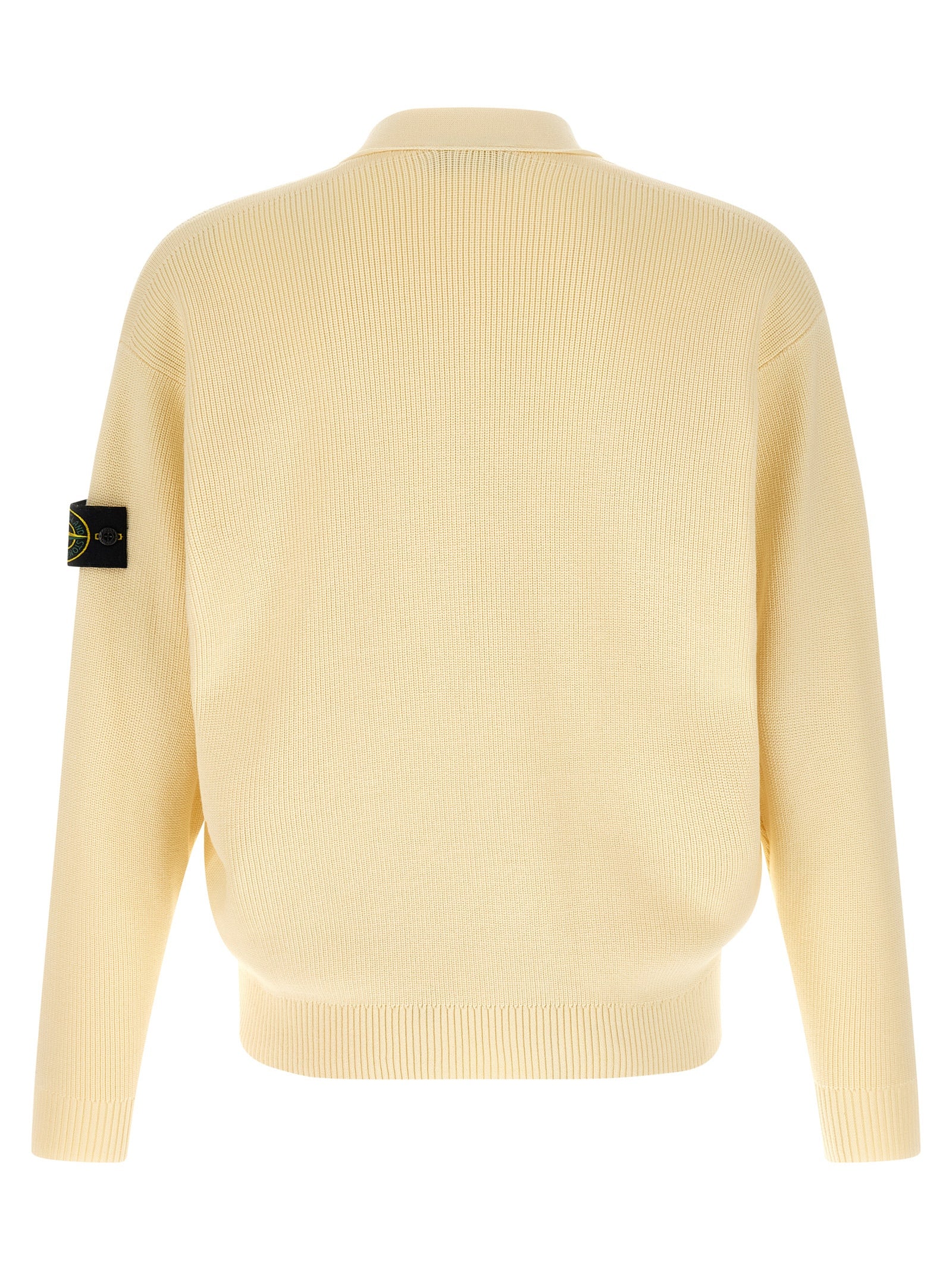 Stone Island Beige Cotton Cardigan Stone Island