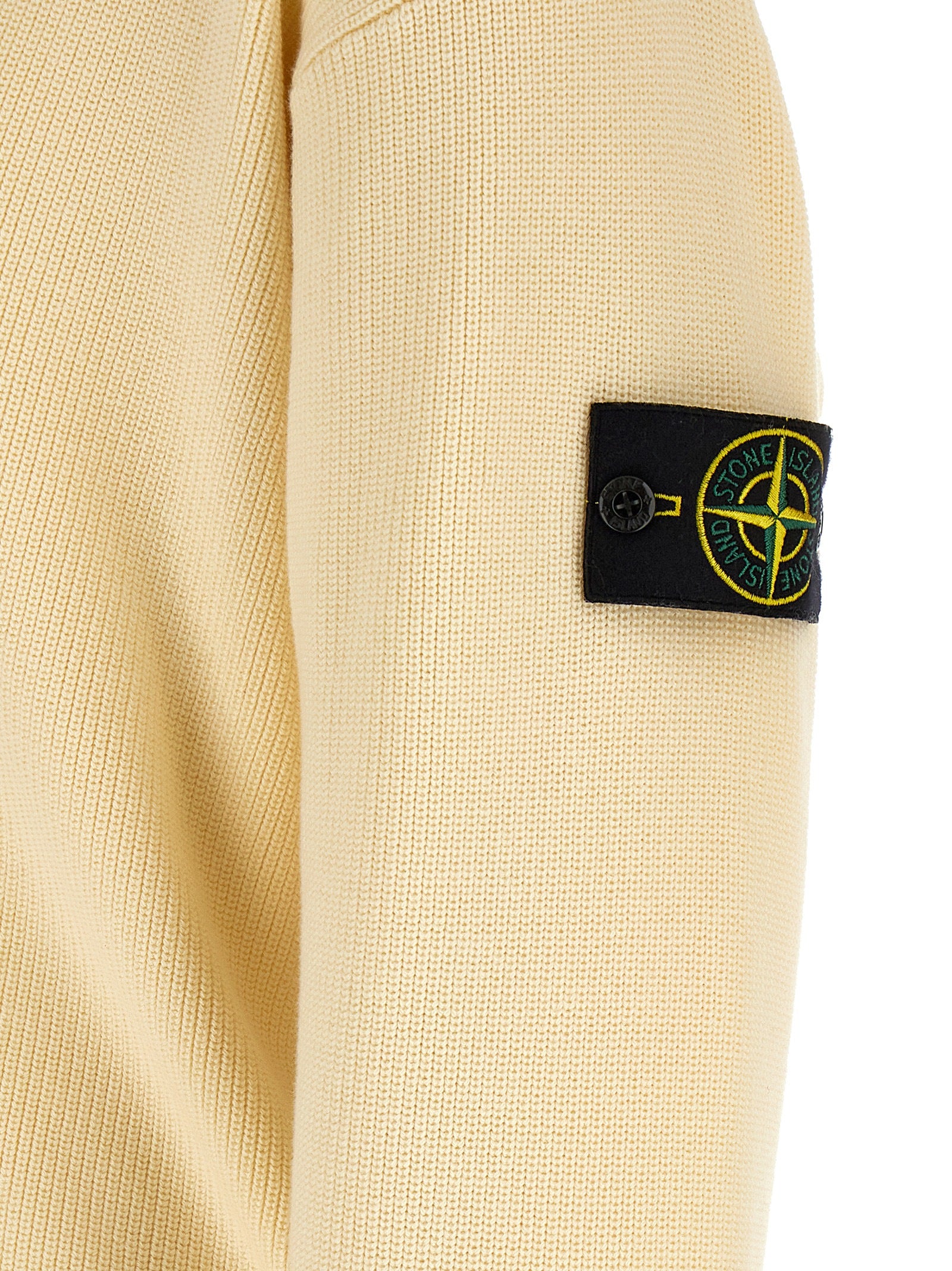 Stone Island Beige Cotton Cardigan Stone Island