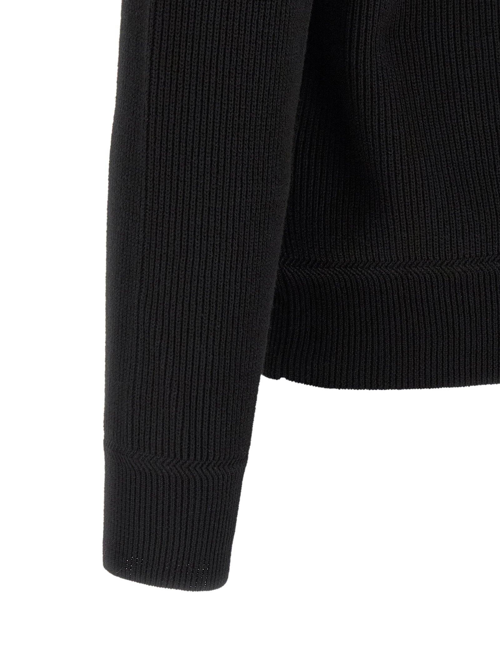 Stone Island Black Cotton Cardigan Stone Island