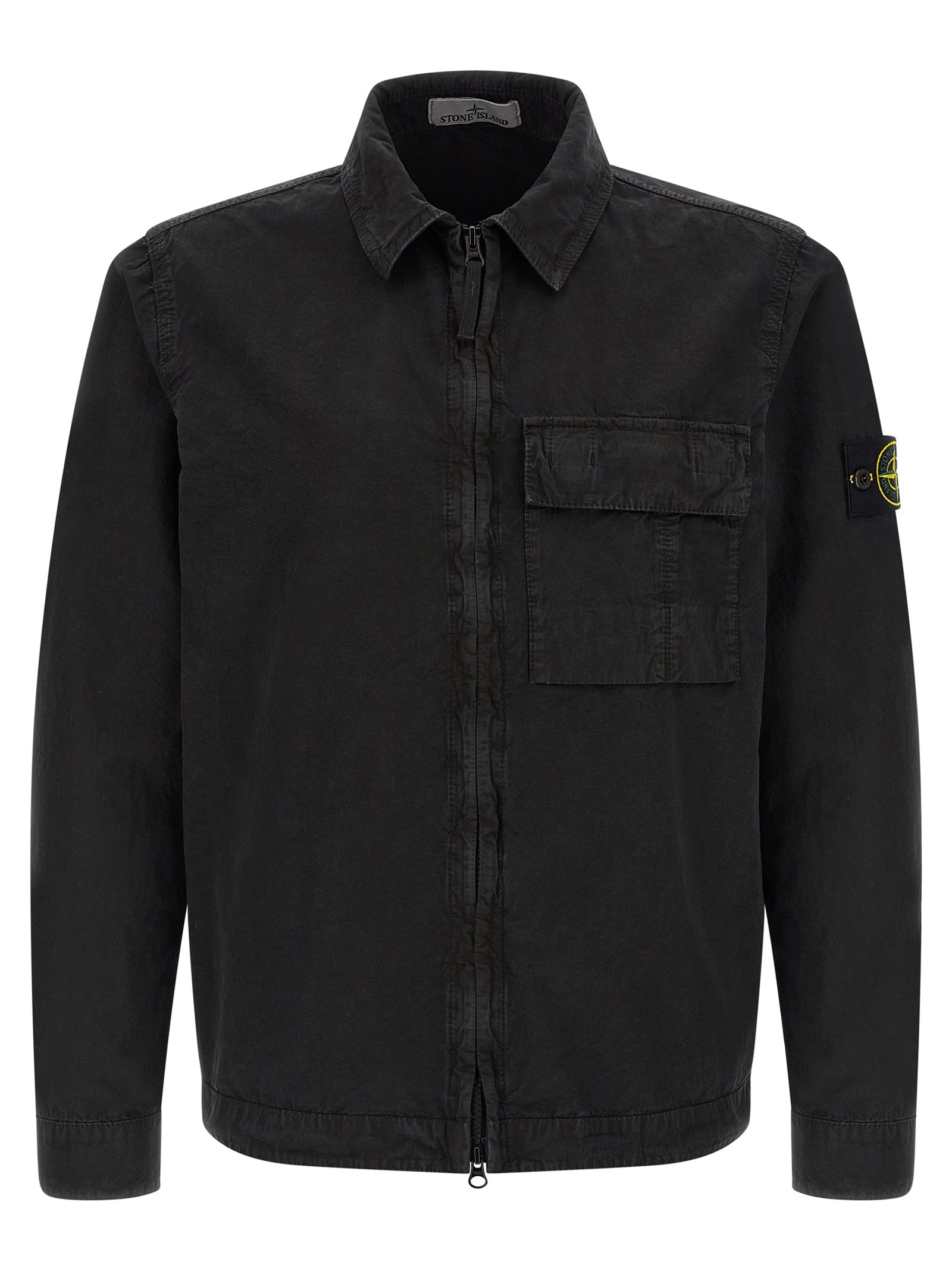 Stone Island Black Cotton Blouse Stone Island