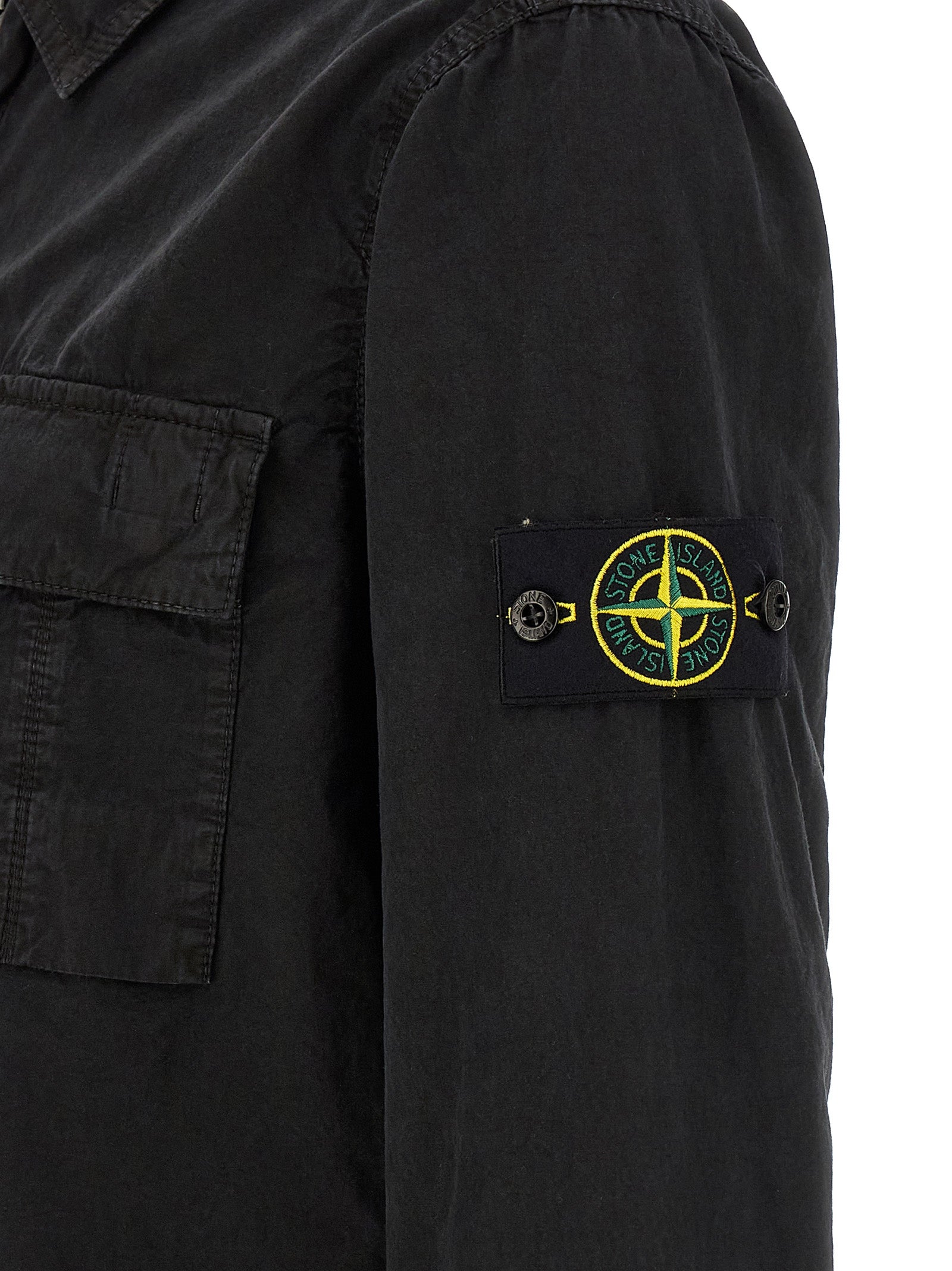 Stone Island Black Cotton Blouse Stone Island