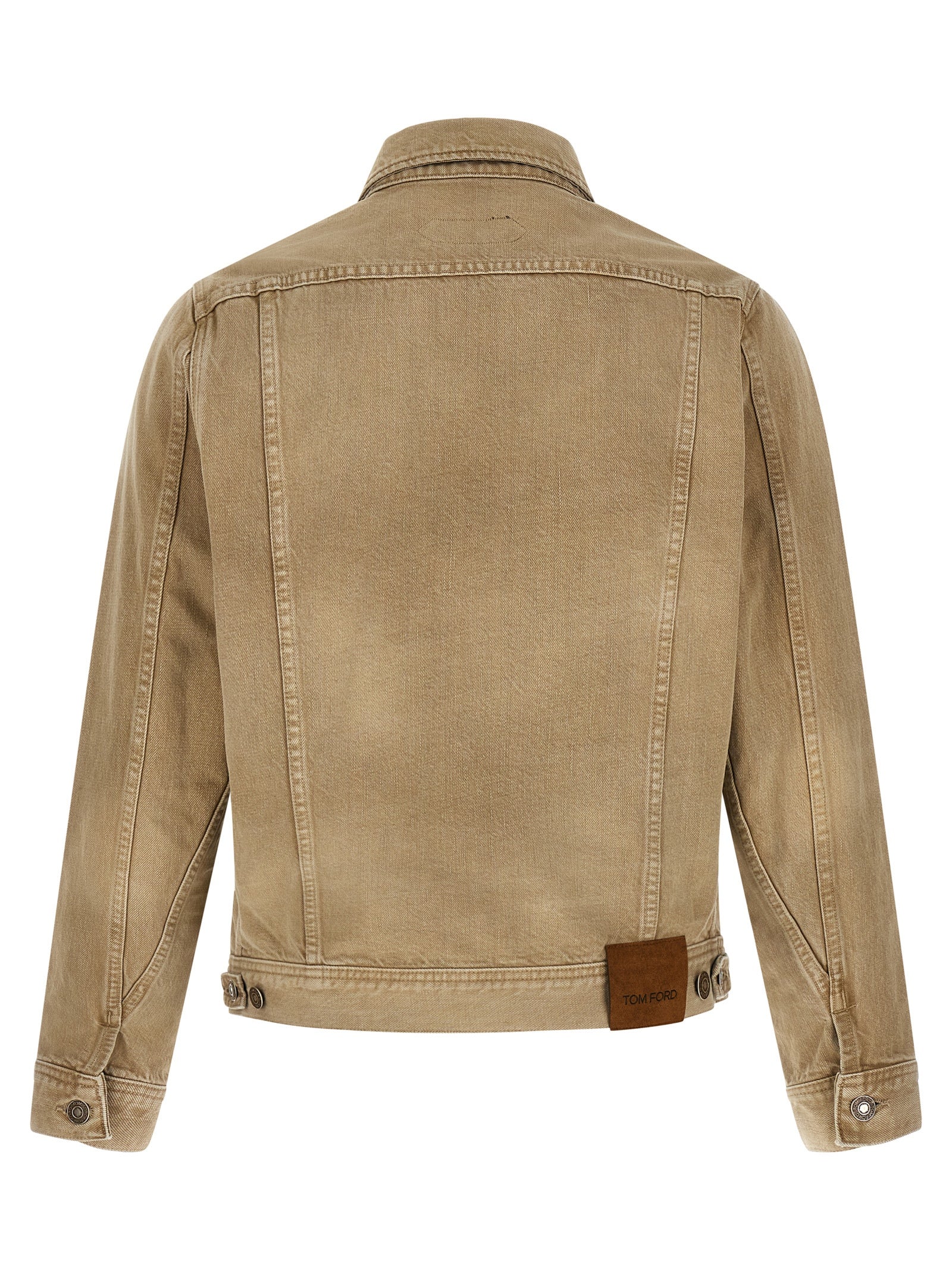 Tom Ford Beige Cotton Denim Jacket Tom Ford