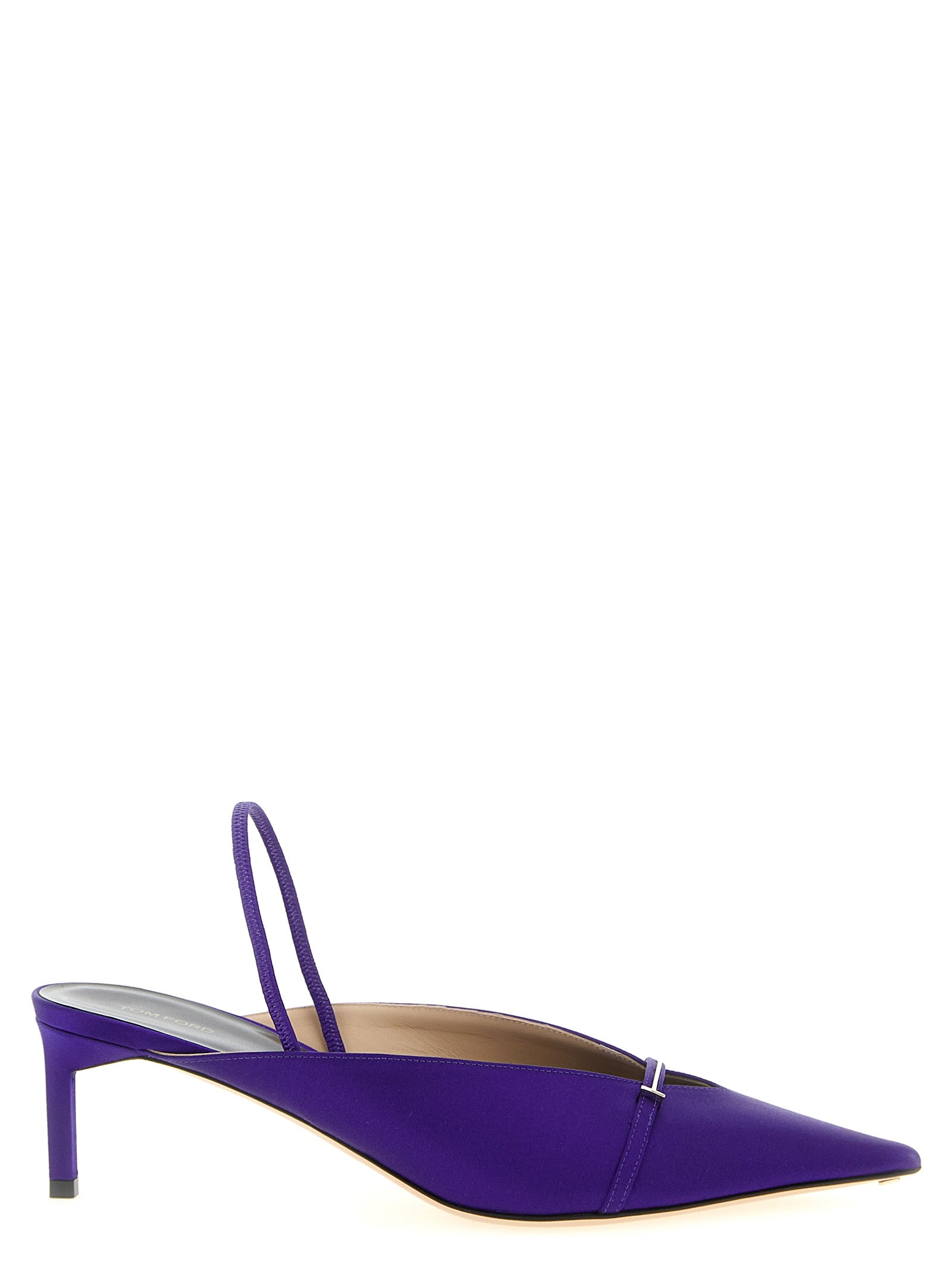 Tom Ford Purple Viscose Mid Heel Pumps Tom Ford