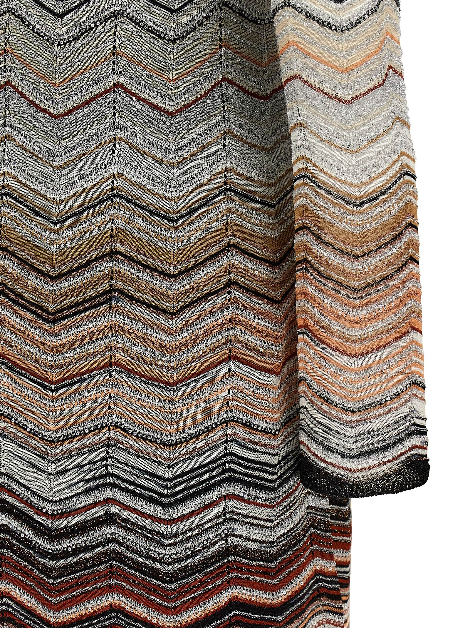 Missoni Brown Viscose Short Dress Missoni