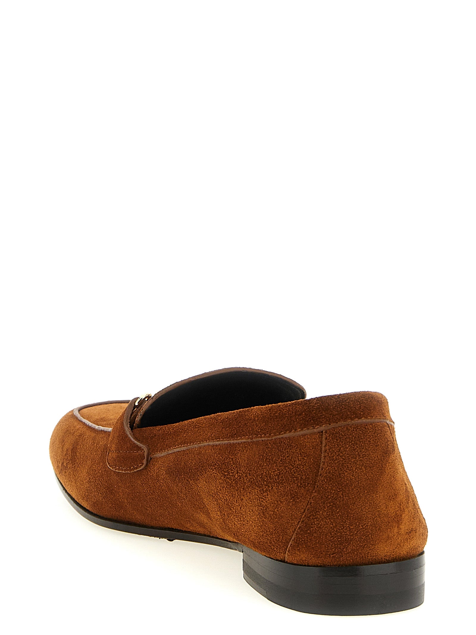 Versace Brown Calfskin Slip-On Loafers Versace