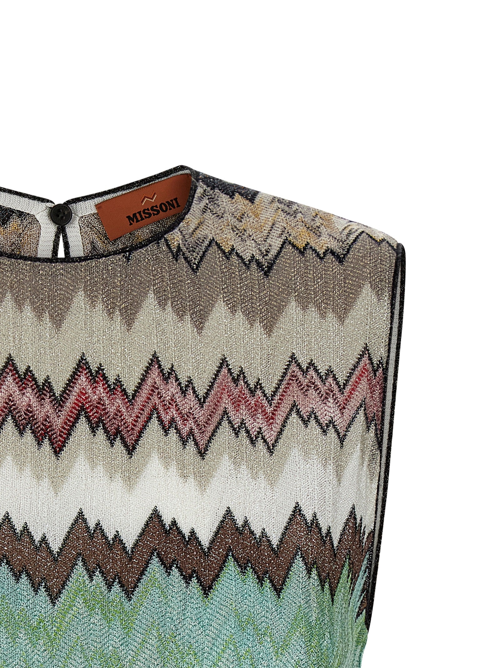 Missoni Multicolor Viscose Sleeveles T-Shirt Missoni