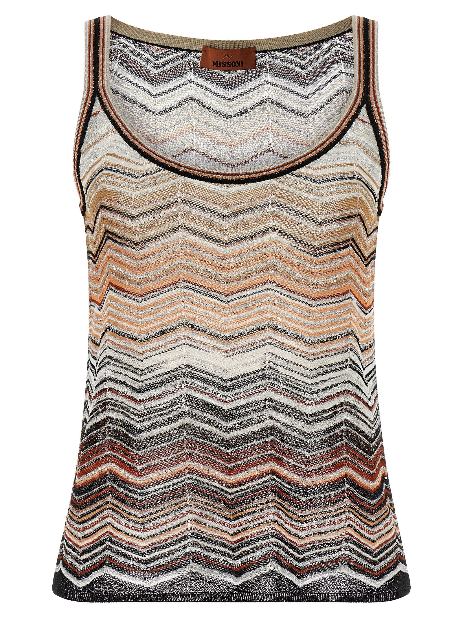 Missoni Multicolor Viscose Tank Tops Missoni