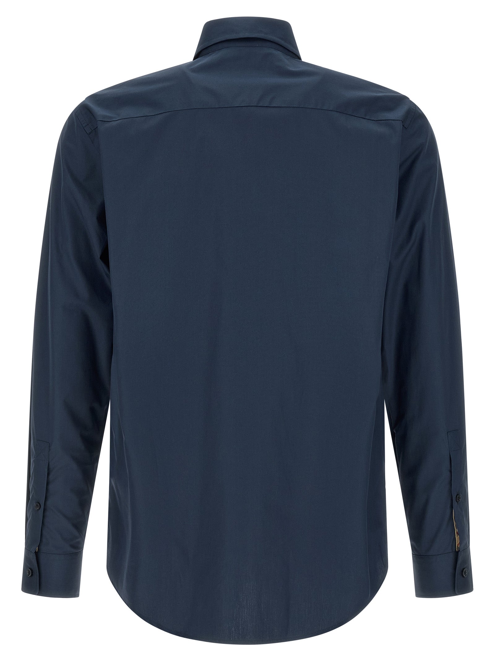 Burberry Blue Cotton Blouse Burberry