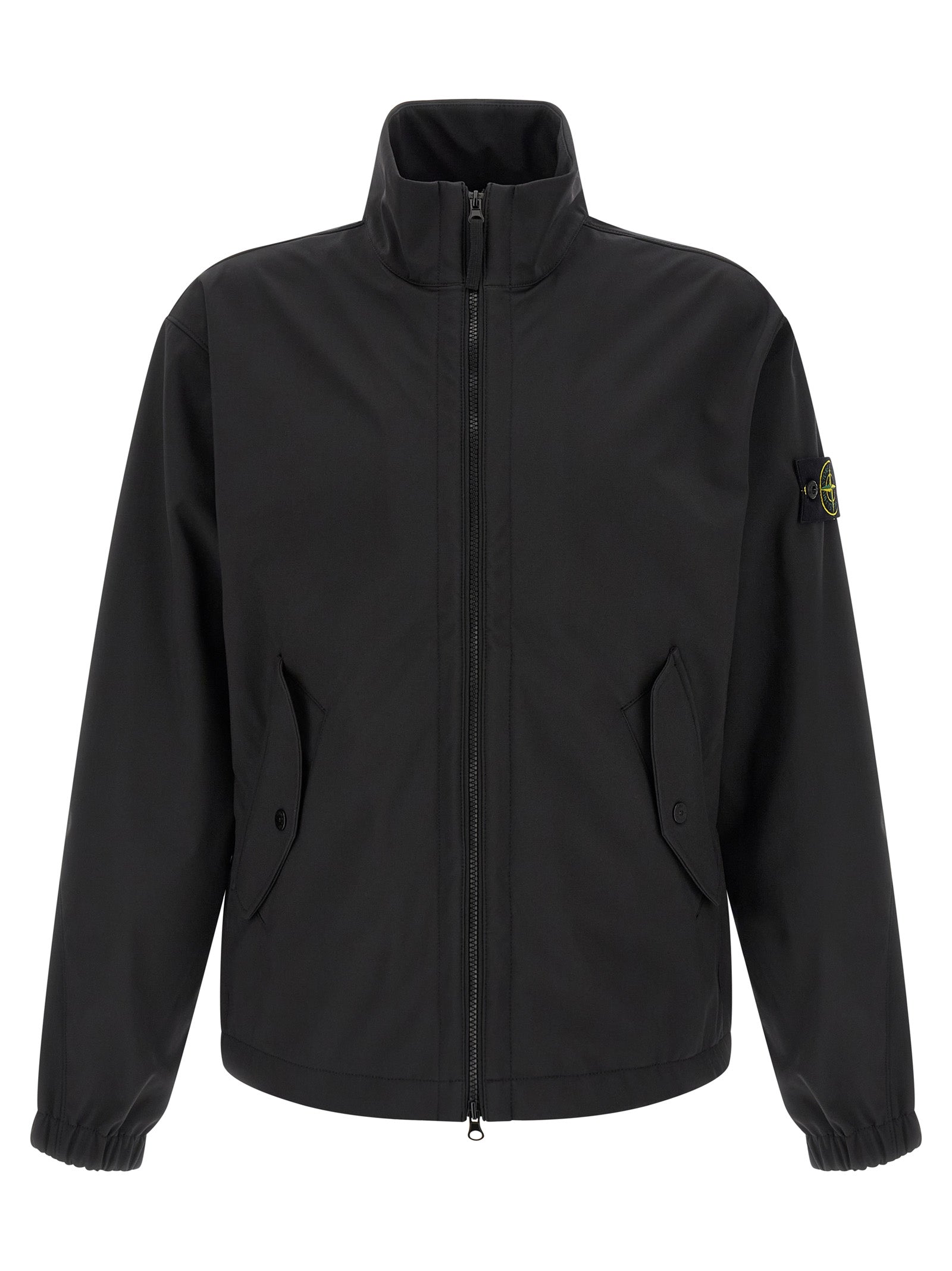 Stone Island Black Polyester Shell Jacket Stone Island