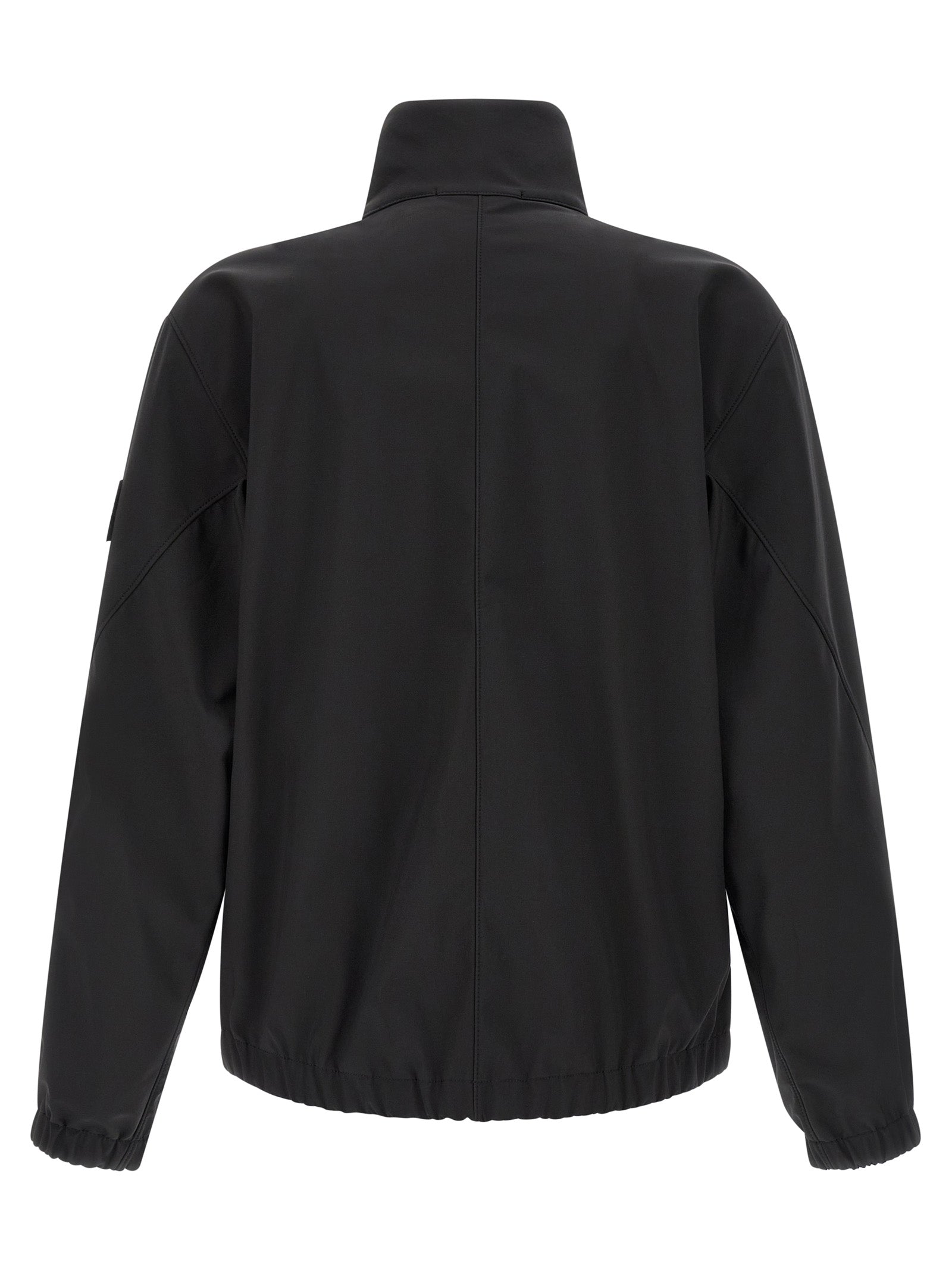 Stone Island Black Polyester Shell Jacket Stone Island