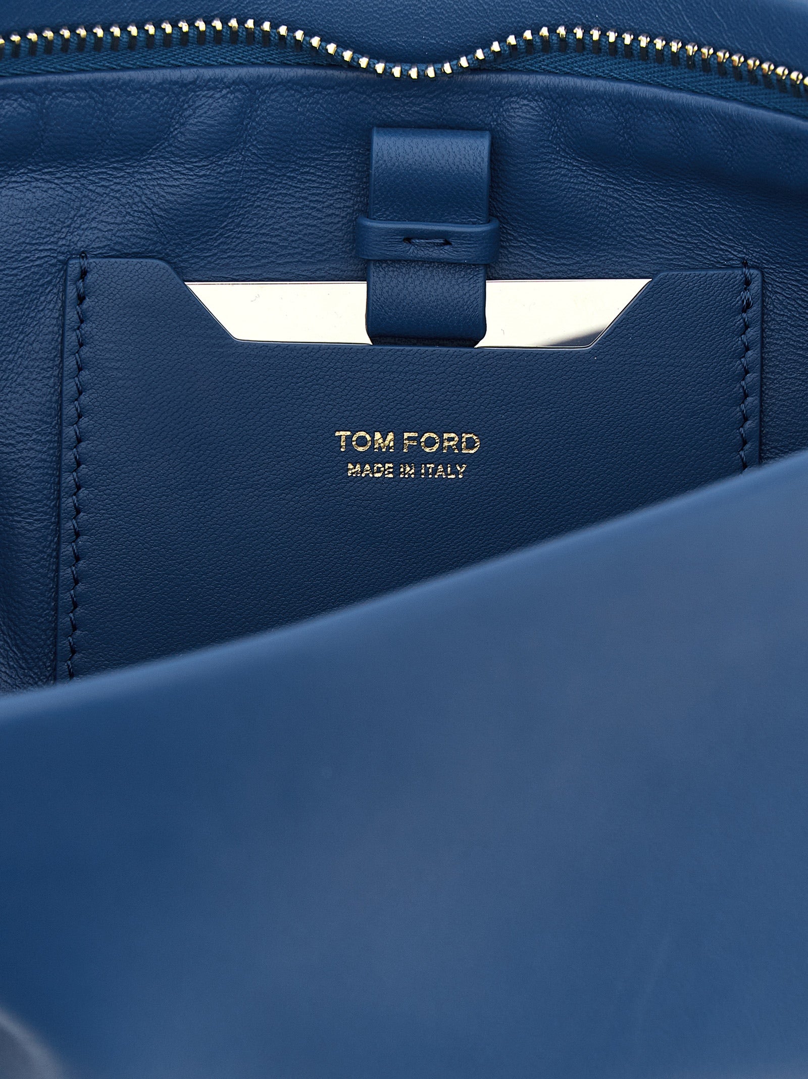 Tom Ford Blue Lambskin Clutch Bag Tom Ford