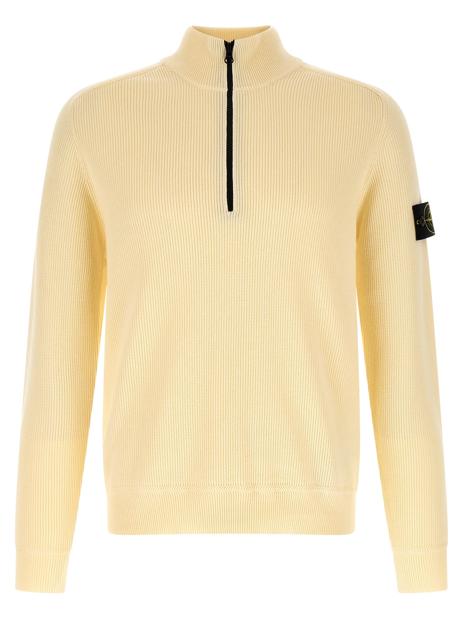 Stone Island Beige Cotton Cardigan Stone Island