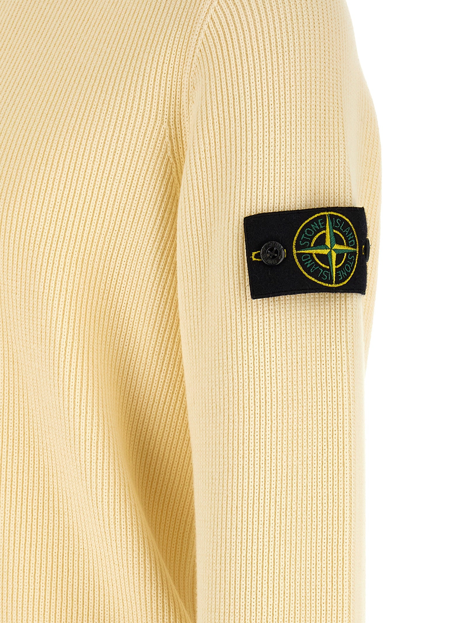 Stone Island Beige Cotton Cardigan Stone Island