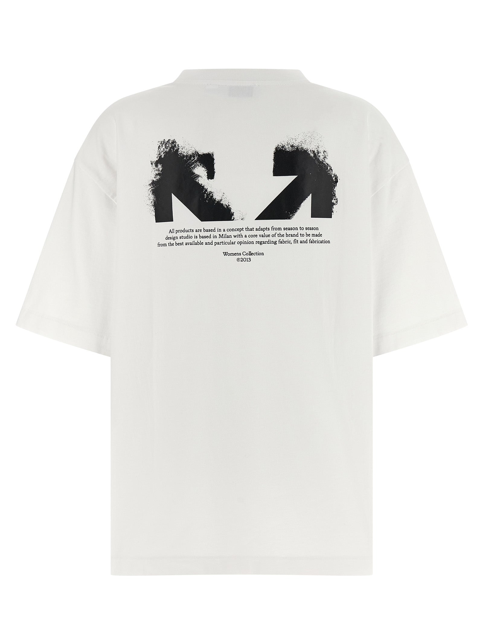 Off-White White Cotton T-Shirt Off-White