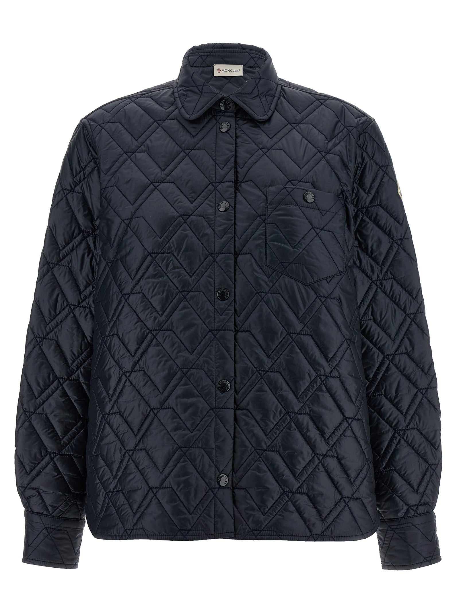Moncler Blue Polyamide Shell Jacket Moncler