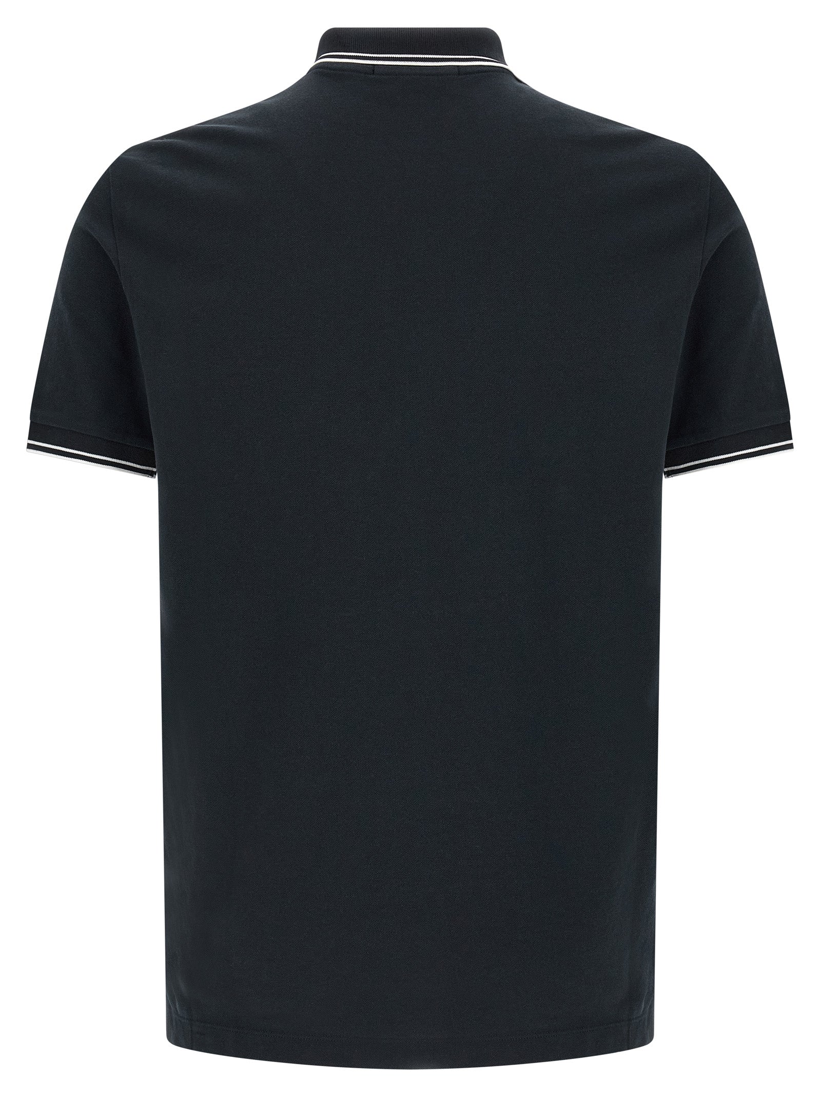 Stone Island Blue Cotton Polo Shirt Stone Island