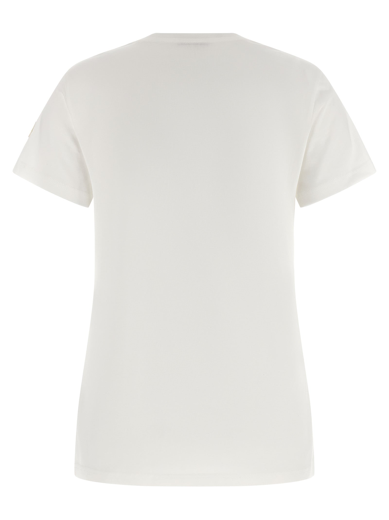 Moncler White Cotton T-Shirt Moncler