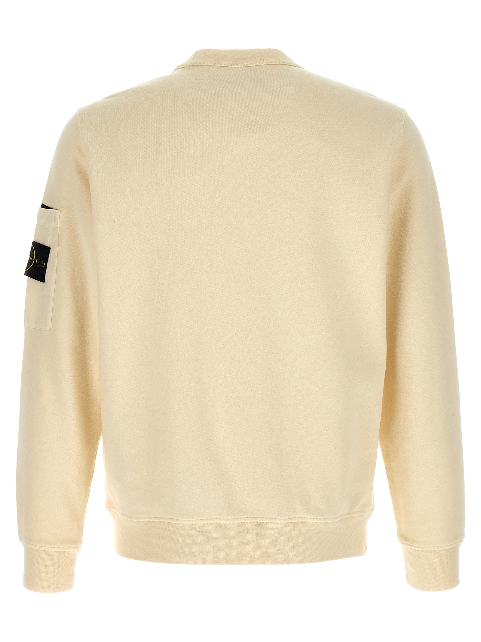 Stone Island Beige Cotton Sweatshirt Stone Island