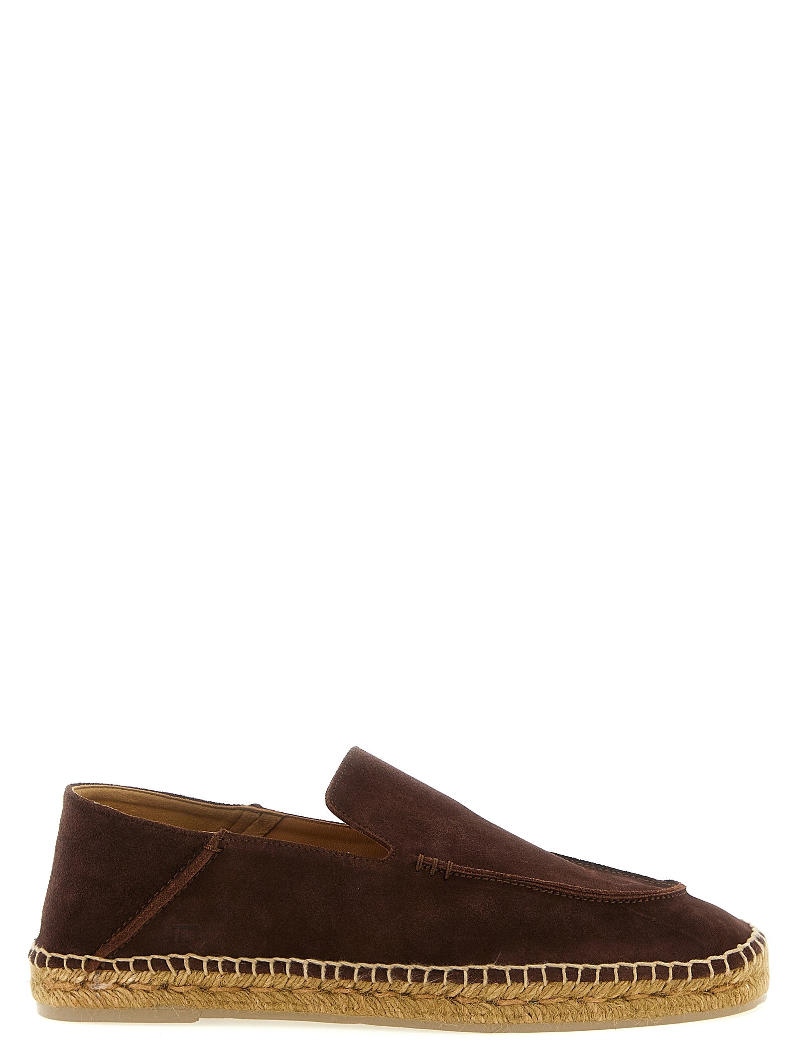 Tom Ford Brown Calfskin Espadrilles Tom Ford