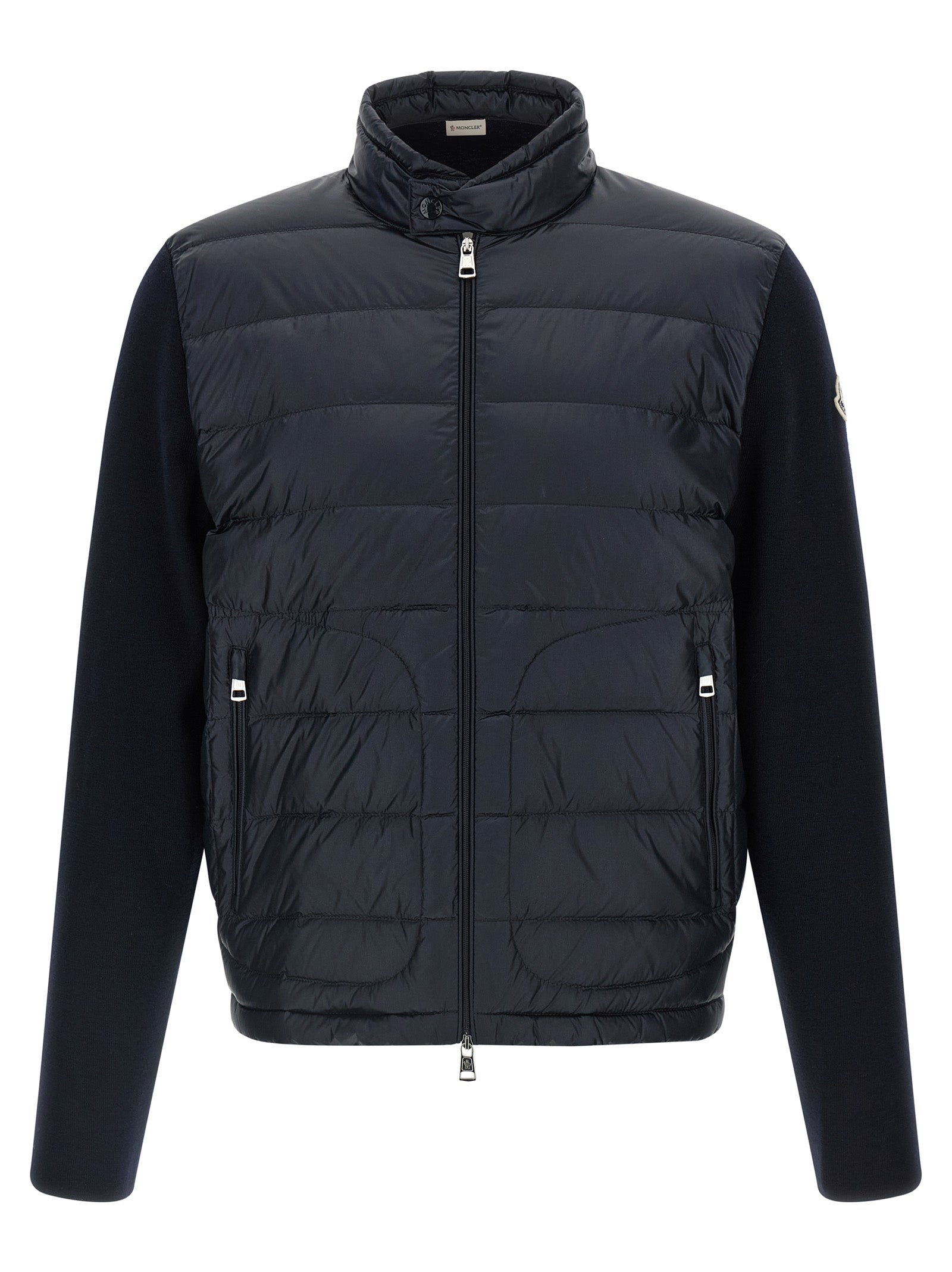 Moncler Blue Polyamide Cardigan Moncler