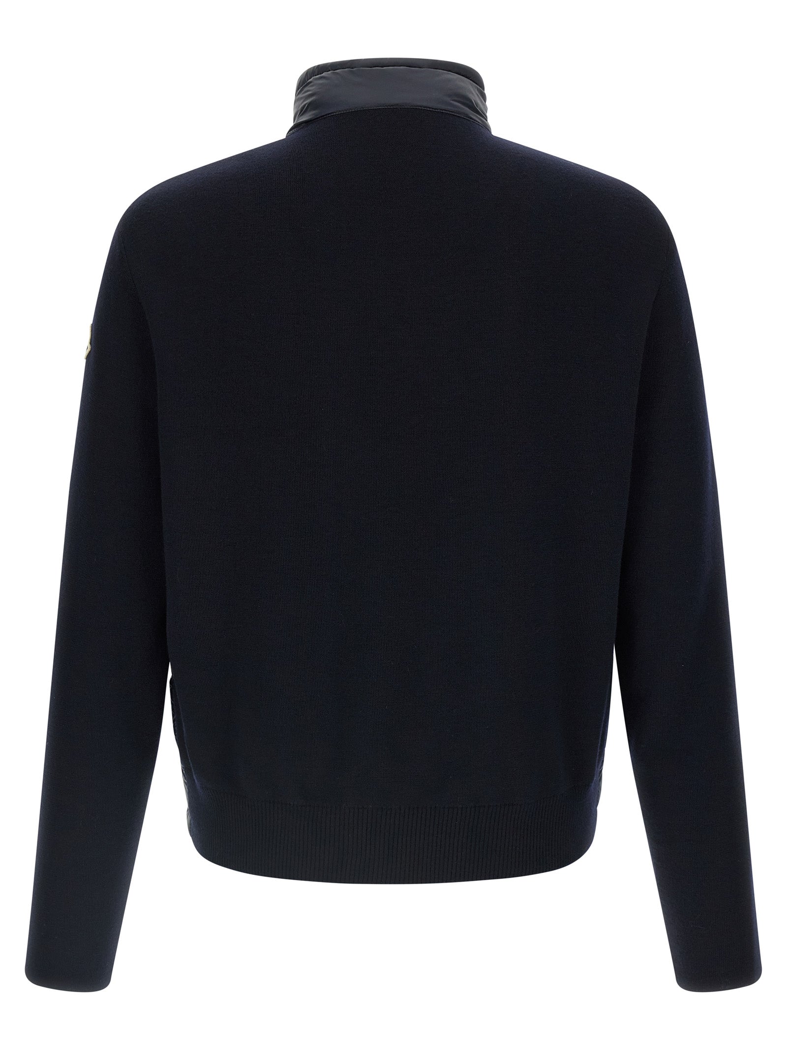 Moncler Blue Polyamide Cardigan Moncler