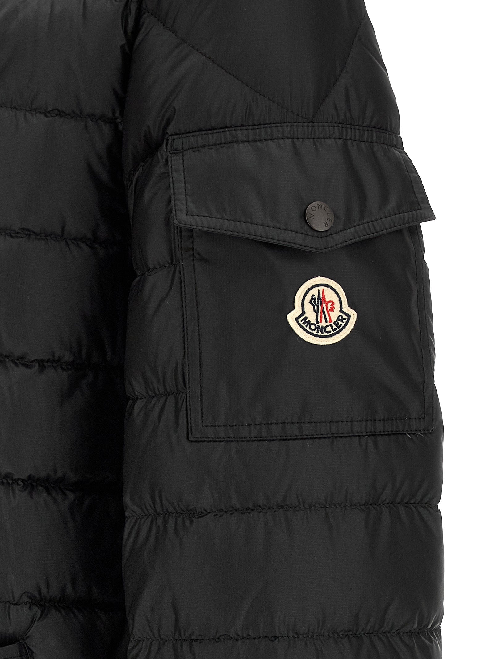 Moncler Black Polyamide Parka Moncler