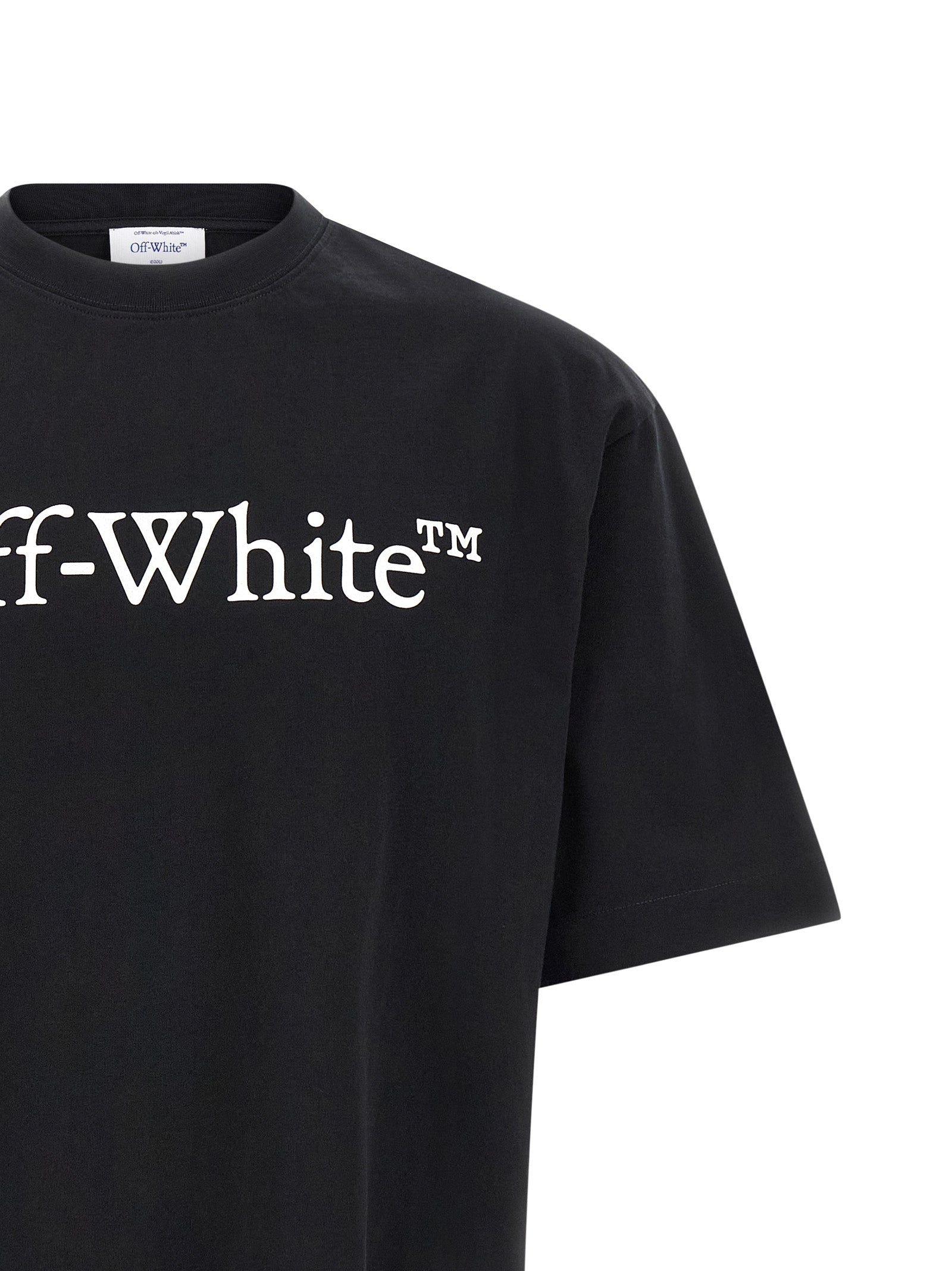 Off-White Bicolor Cotton T-Shirt Off-White