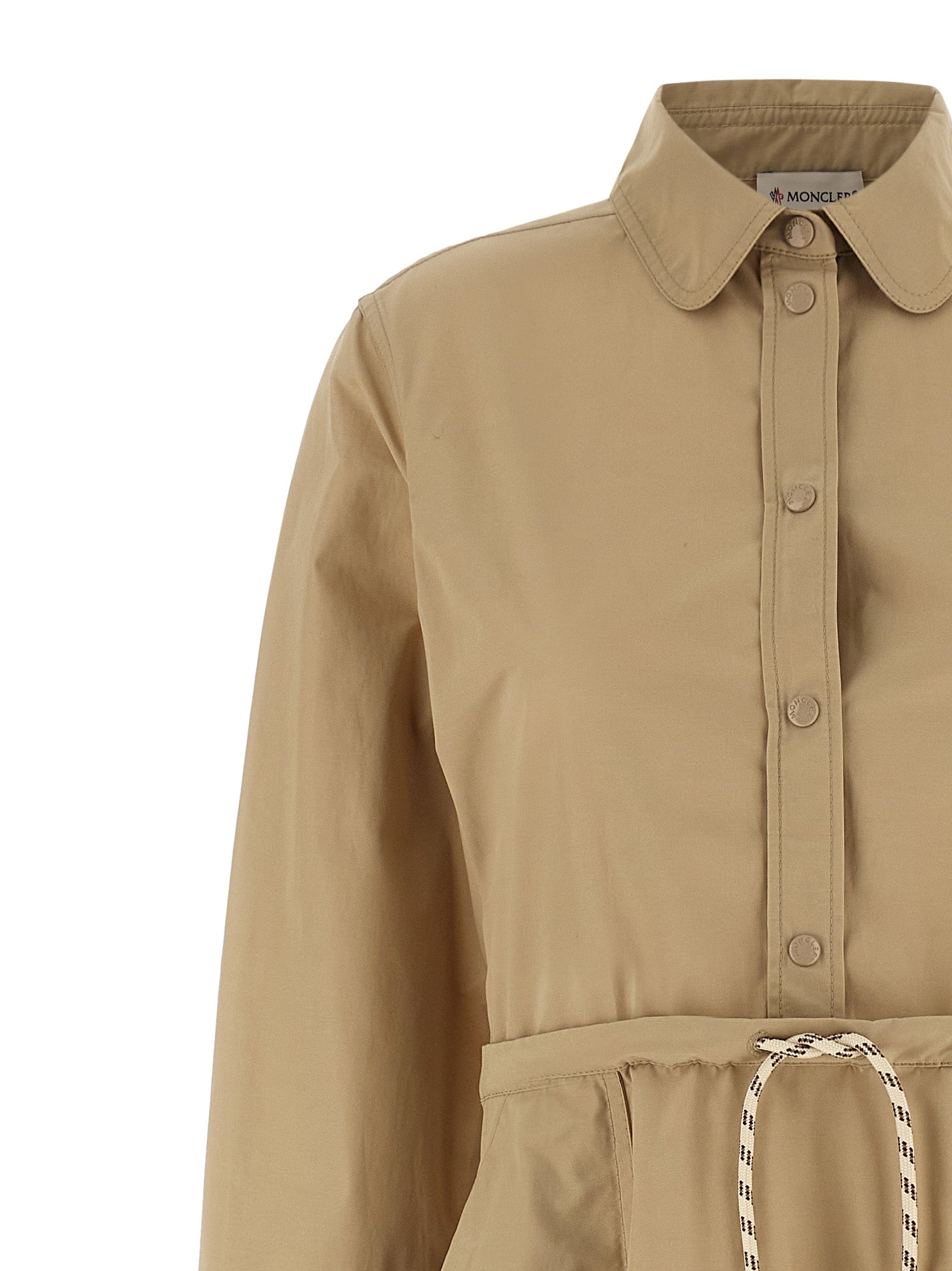 Moncler Beige Polyester Long Dress Moncler