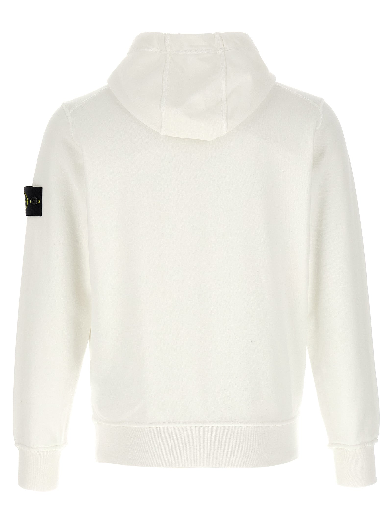 Stone Island White Cotton Sweatshirt Stone Island