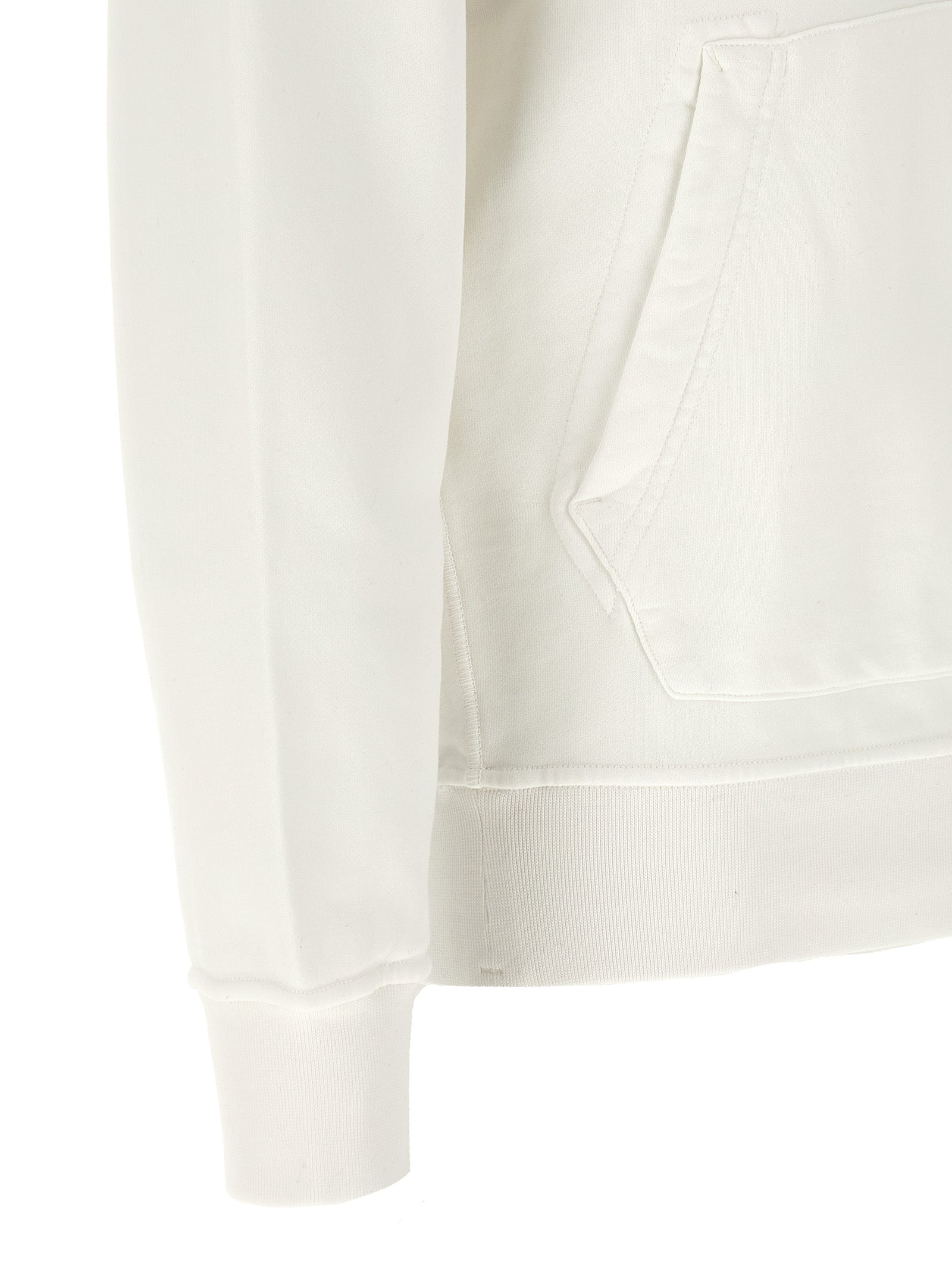 Stone Island White Cotton Sweatshirt Stone Island