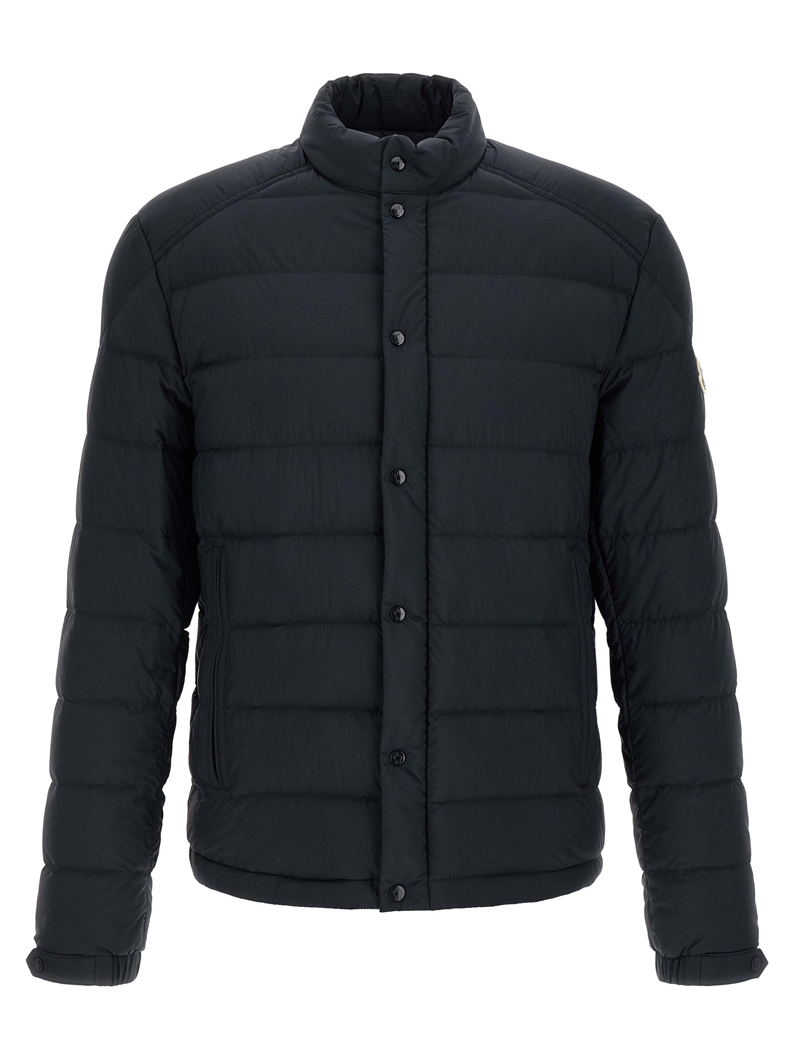 Moncler Blue Polyamide Full-Length Jacket Moncler