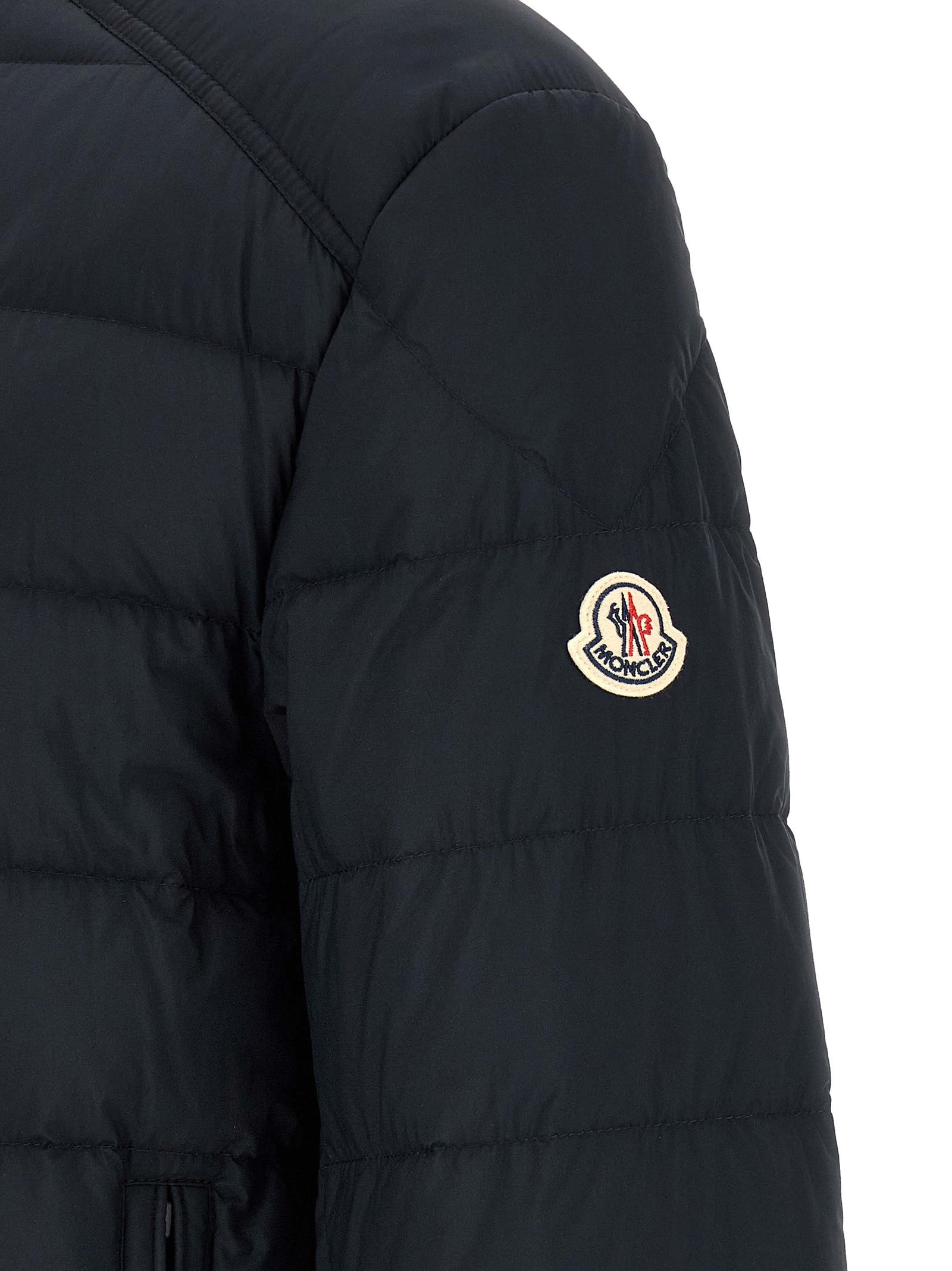 Moncler Blue Polyamide Full-Length Jacket Moncler