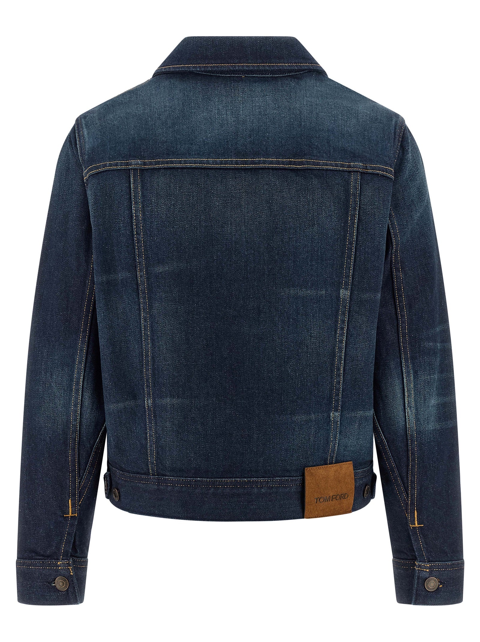 Tom Ford Blue Cotton Denim Jacket Tom Ford