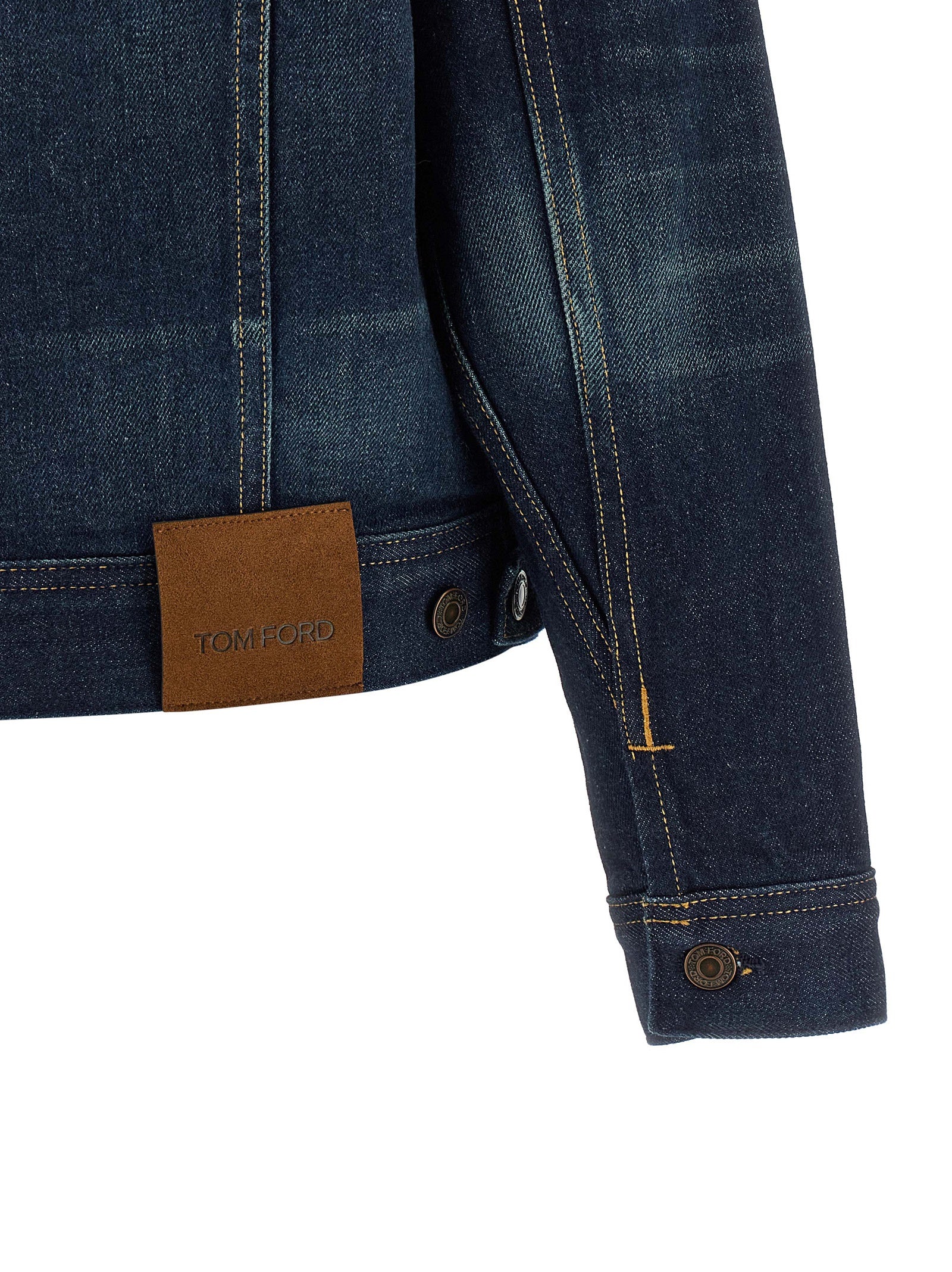 Tom Ford Blue Cotton Denim Jacket Tom Ford