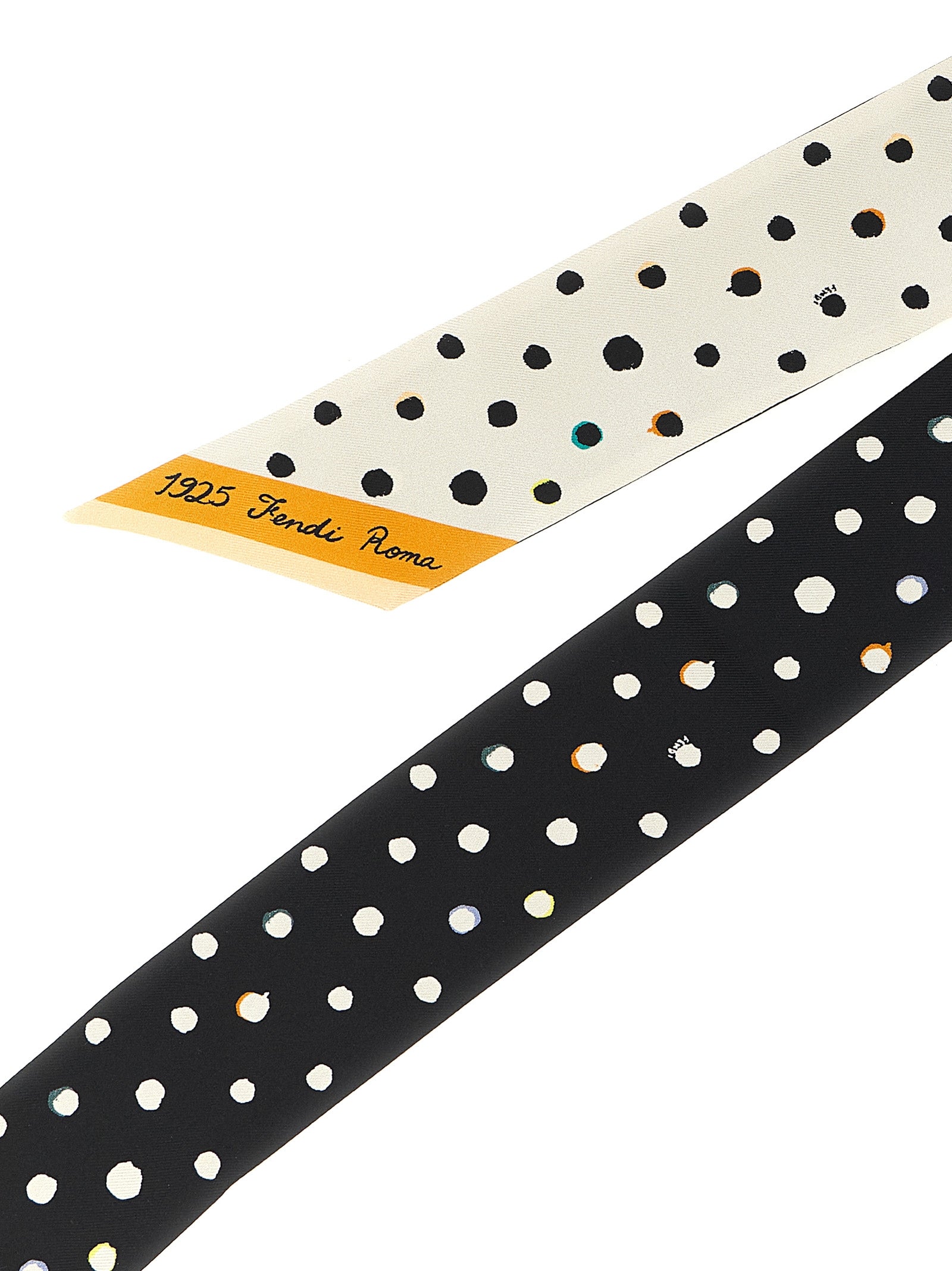 Fendi Bicolor Silk Tie Fendi