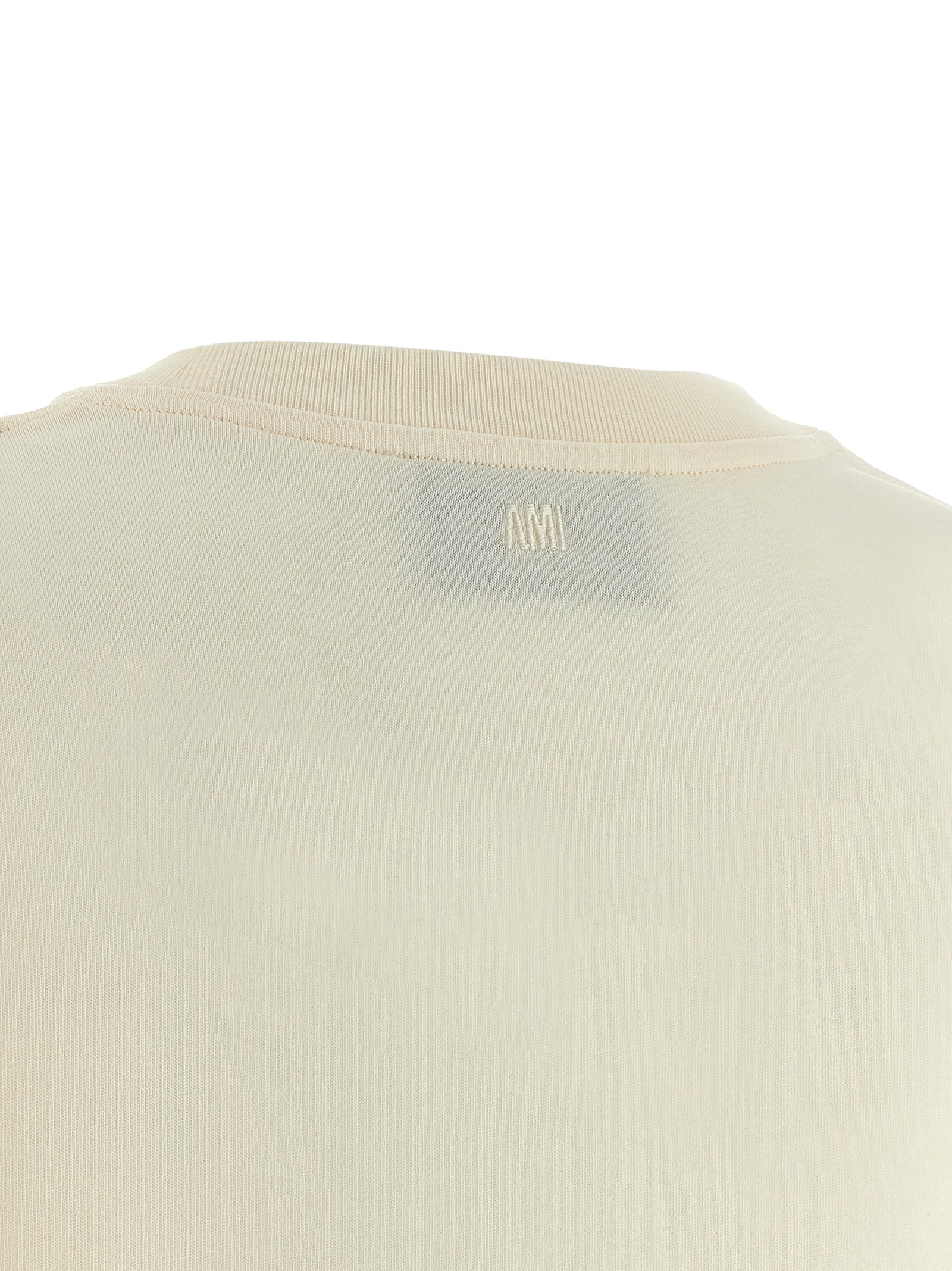 Ami Paris Beige Cotton T-Shirt Ami Paris