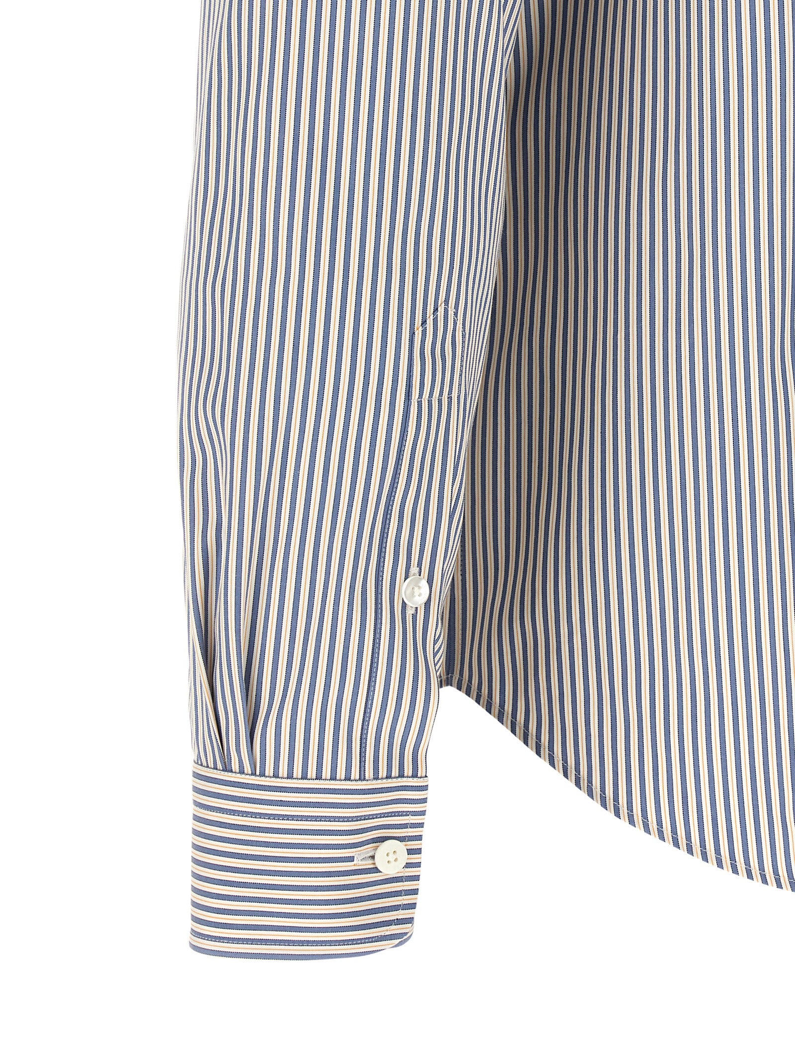 Fendi Blue Cotton Blouse Fendi