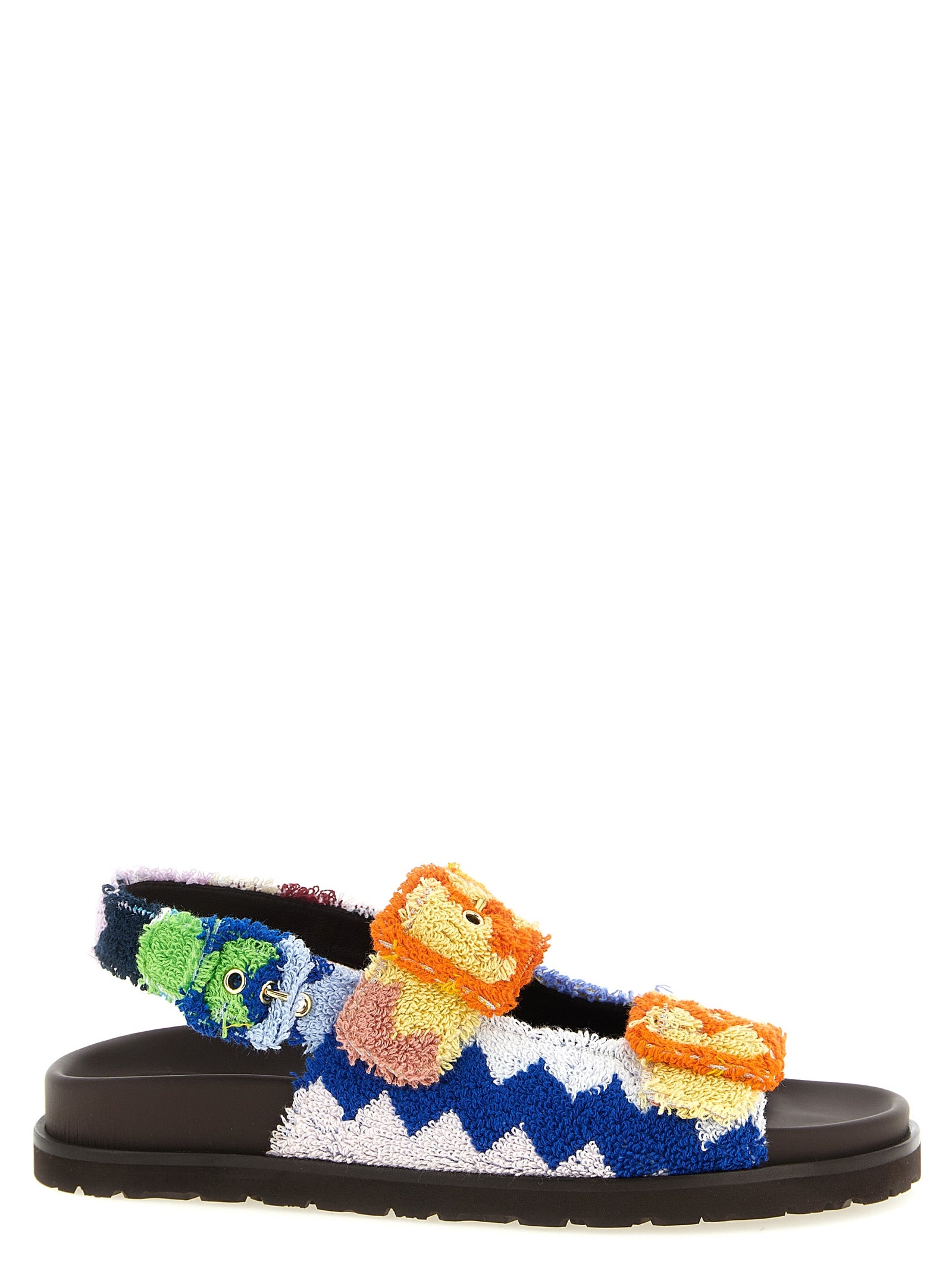 Missoni Multicolor Goatskin Flat Sandals Missoni